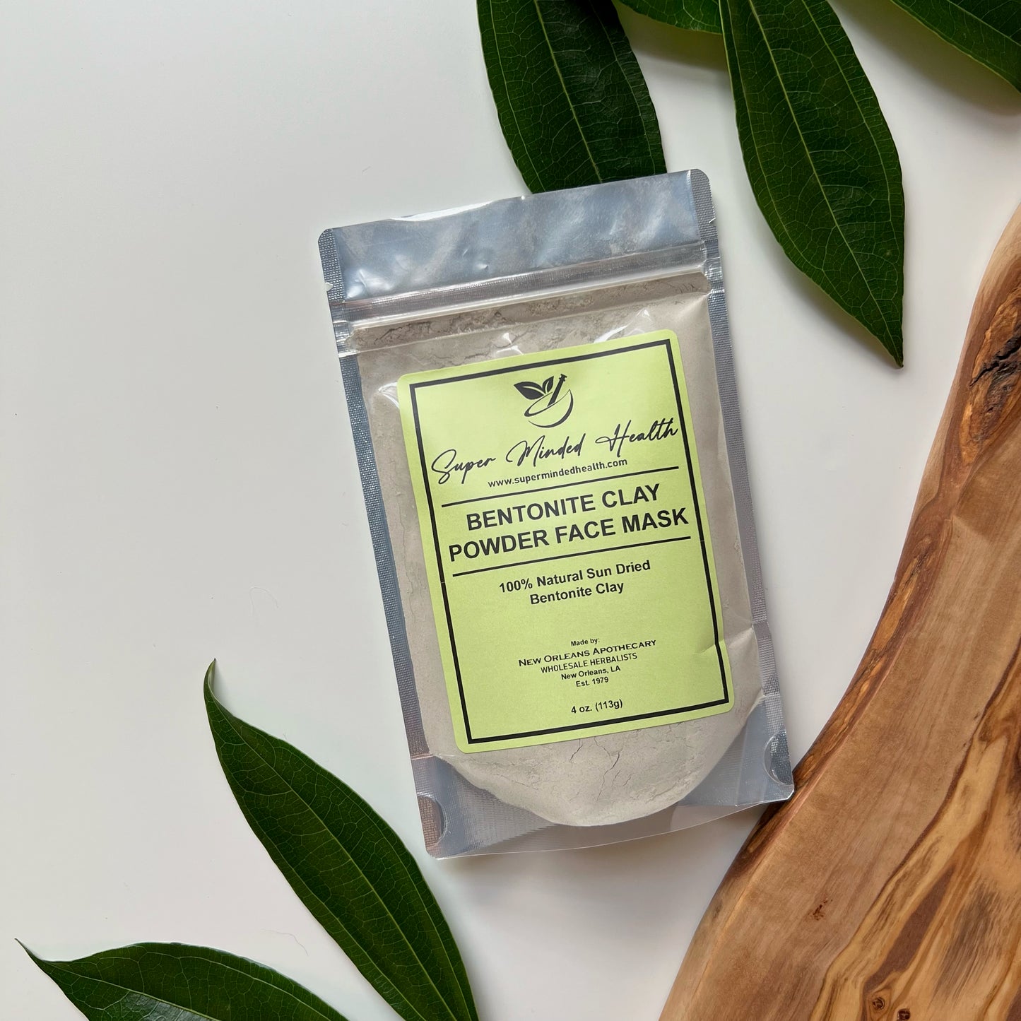 Bentonite Clay Powder Face Mask Body Healing Detox Facial 100% Pure Deep Pore