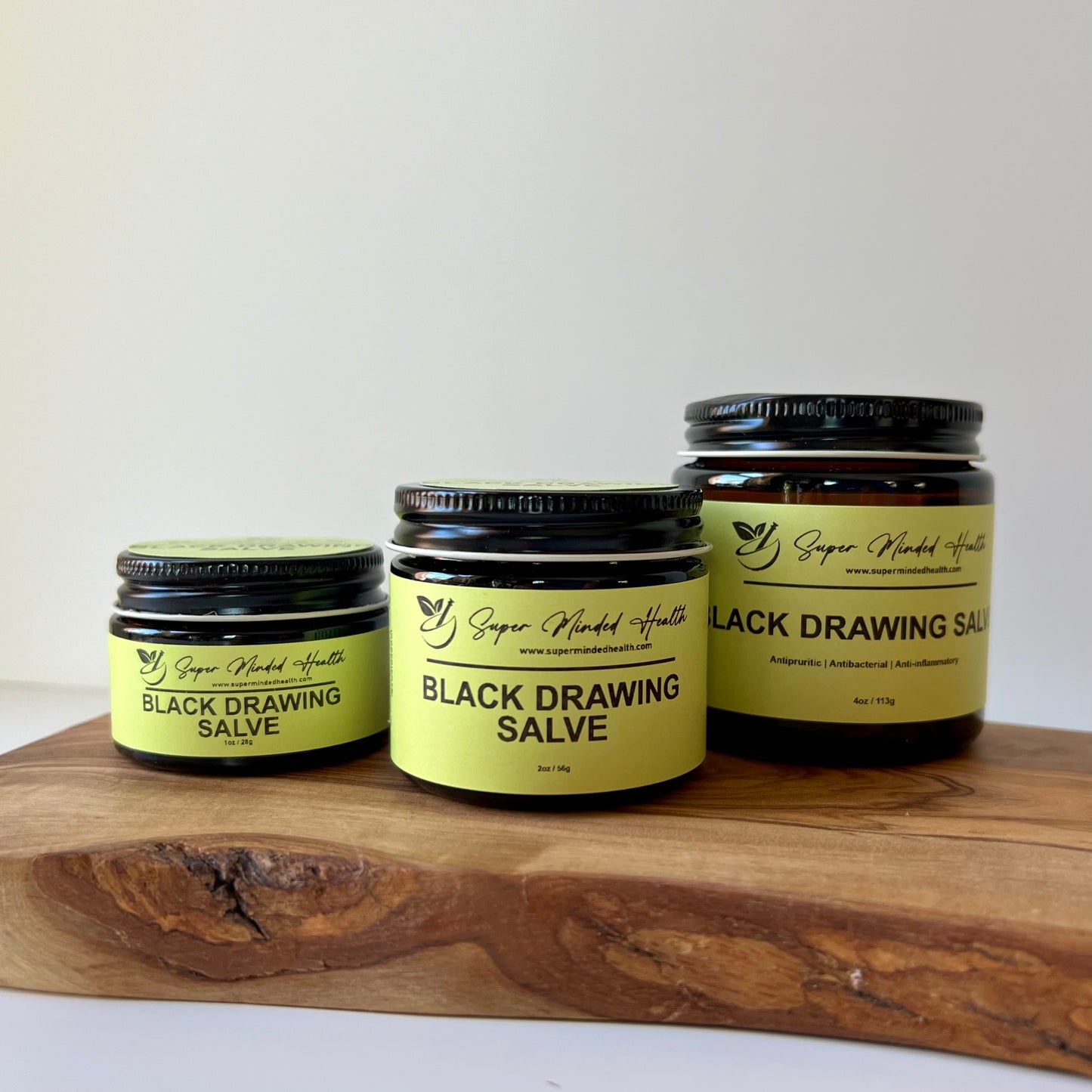 Black Drawing Salve | Pulls Splinters Stings Cysts Boils | All Natural Herbal Salve