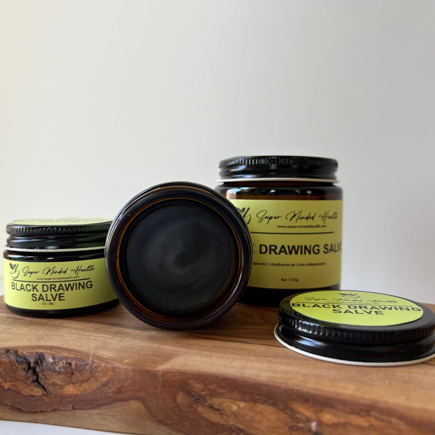 Black Drawing Salve | Pulls Splinters Stings Cysts Boils | All Natural Herbal Salve