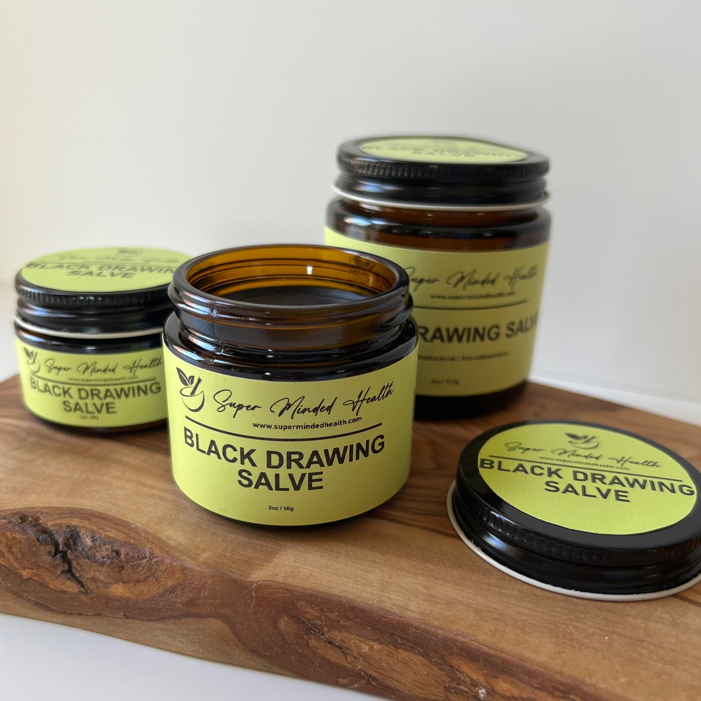 Black Drawing Salve | Pulls Splinters Stings Cysts Boils | All Natural Herbal Salve