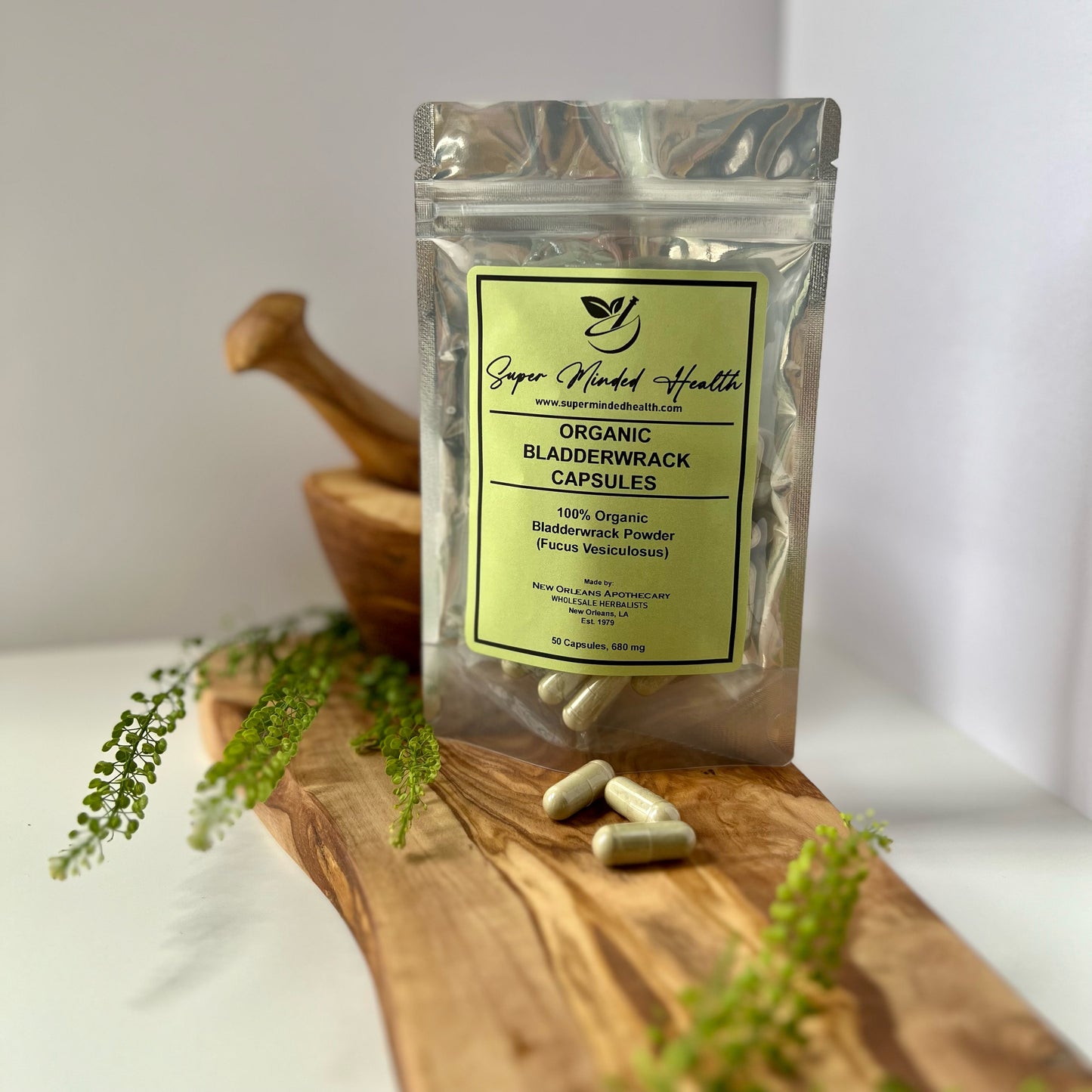 Bladderwrack | Organic | Fucus Vesiculosus | 680mg | Sebi Alkaline