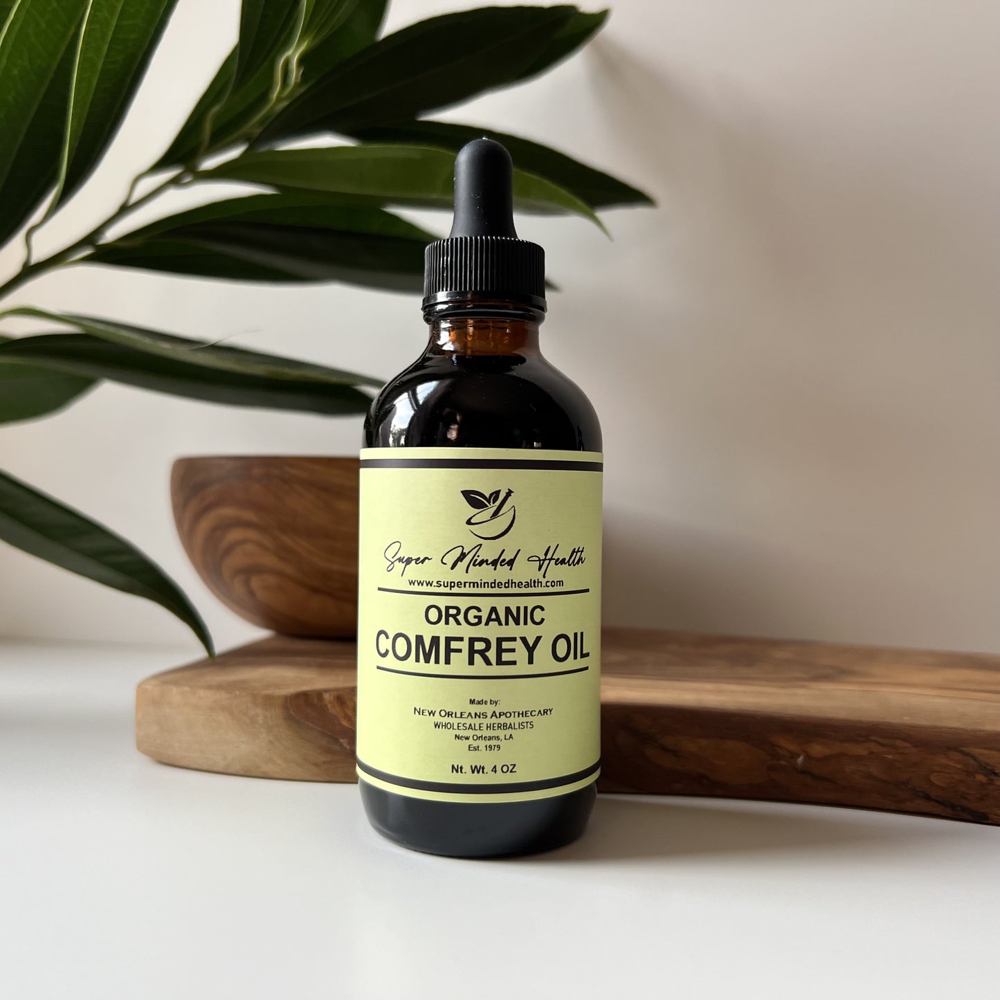 Comfrey Oil | Organic | Lemon Balm + Coconut Oil | High Potency