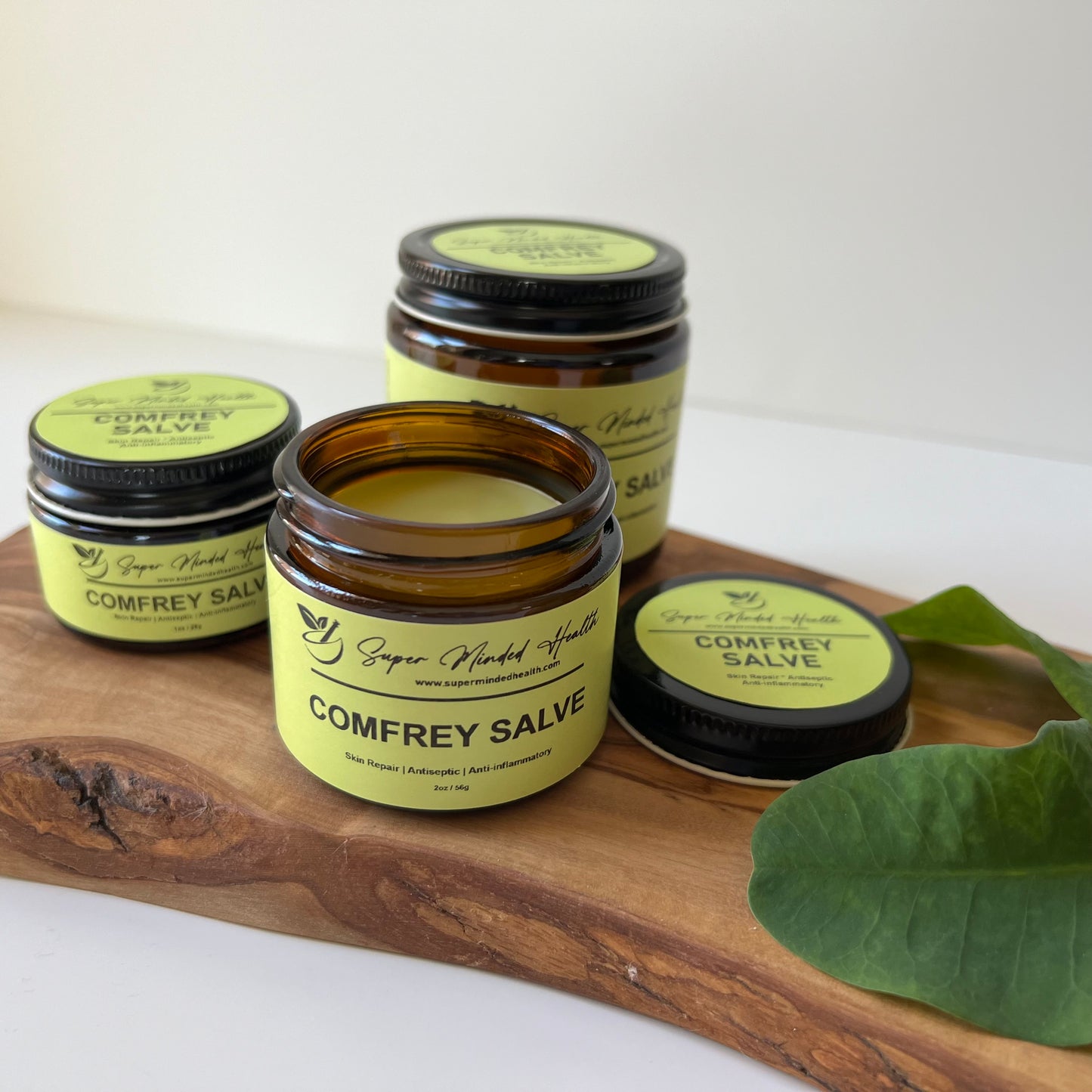 Comfrey Salve | Miracle Green | High Potency | Boneknitter |All Natural Herbal Salve