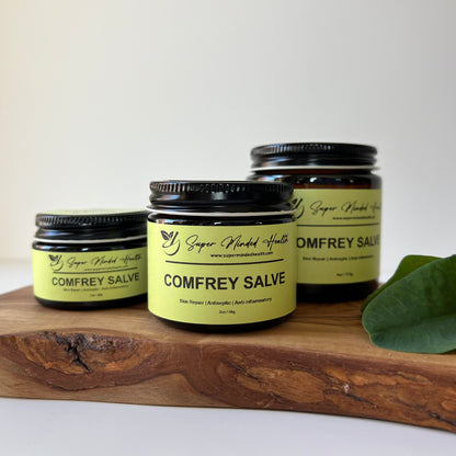 Comfrey Salve | Miracle Green | High Potency | Boneknitter |All Natural Herbal Salve