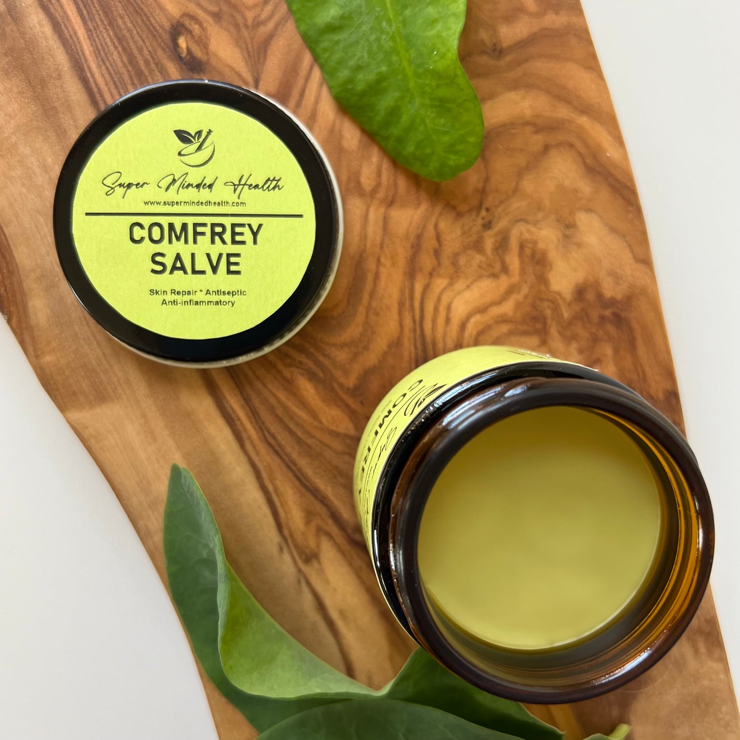 Comfrey Salve | Miracle Green | High Potency | Boneknitter |All Natural Herbal Salve