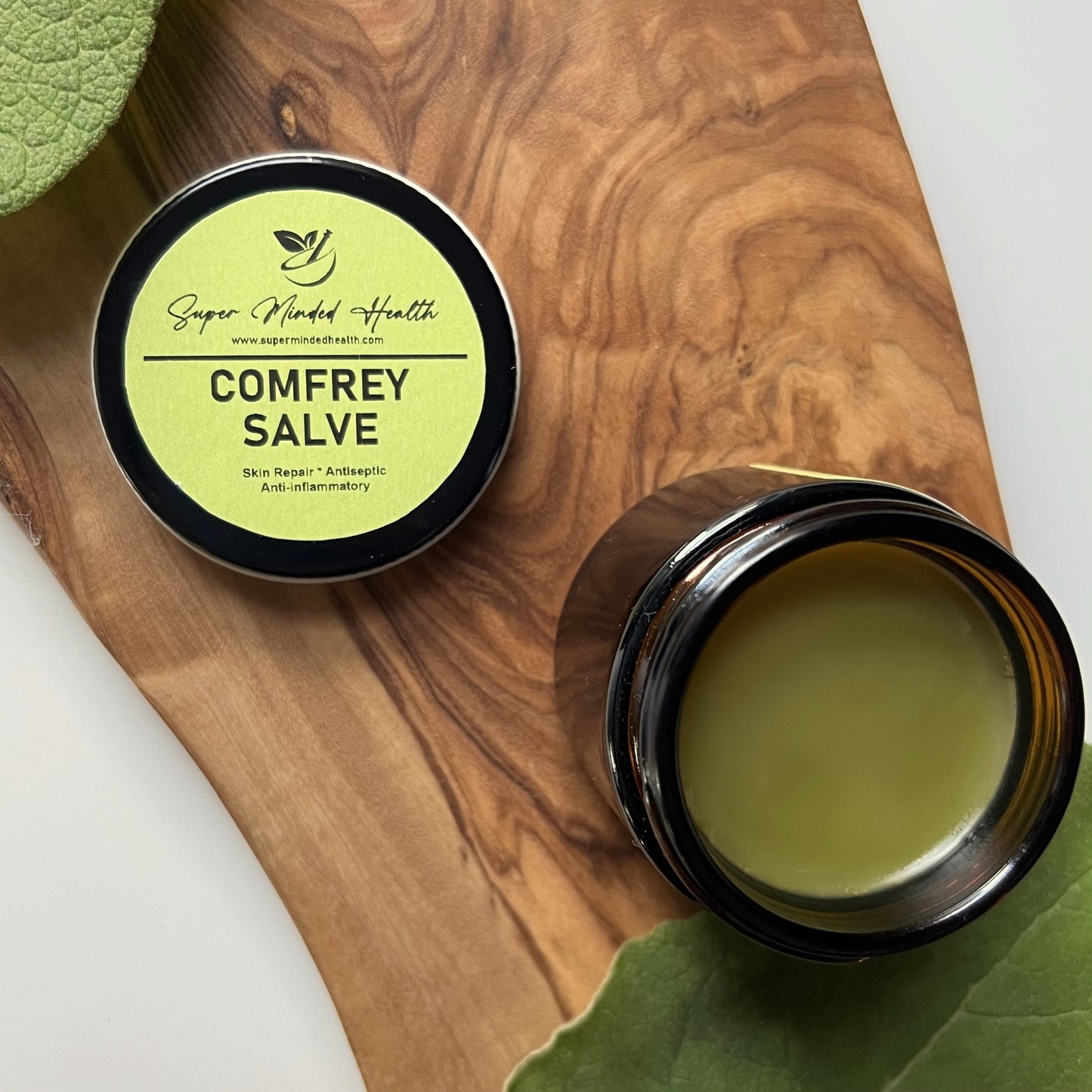 Comfrey Salve | Miracle Green | High Potency | Boneknitter |All Natural Herbal Salve