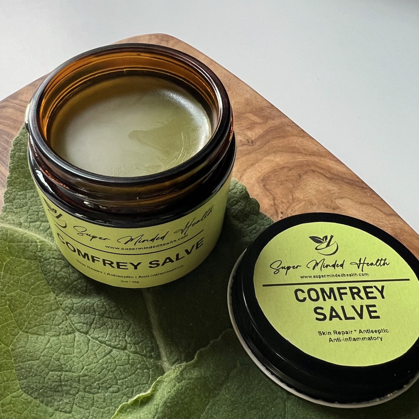 Comfrey Salve | Miracle Green | High Potency | Boneknitter |All Natural Herbal Salve