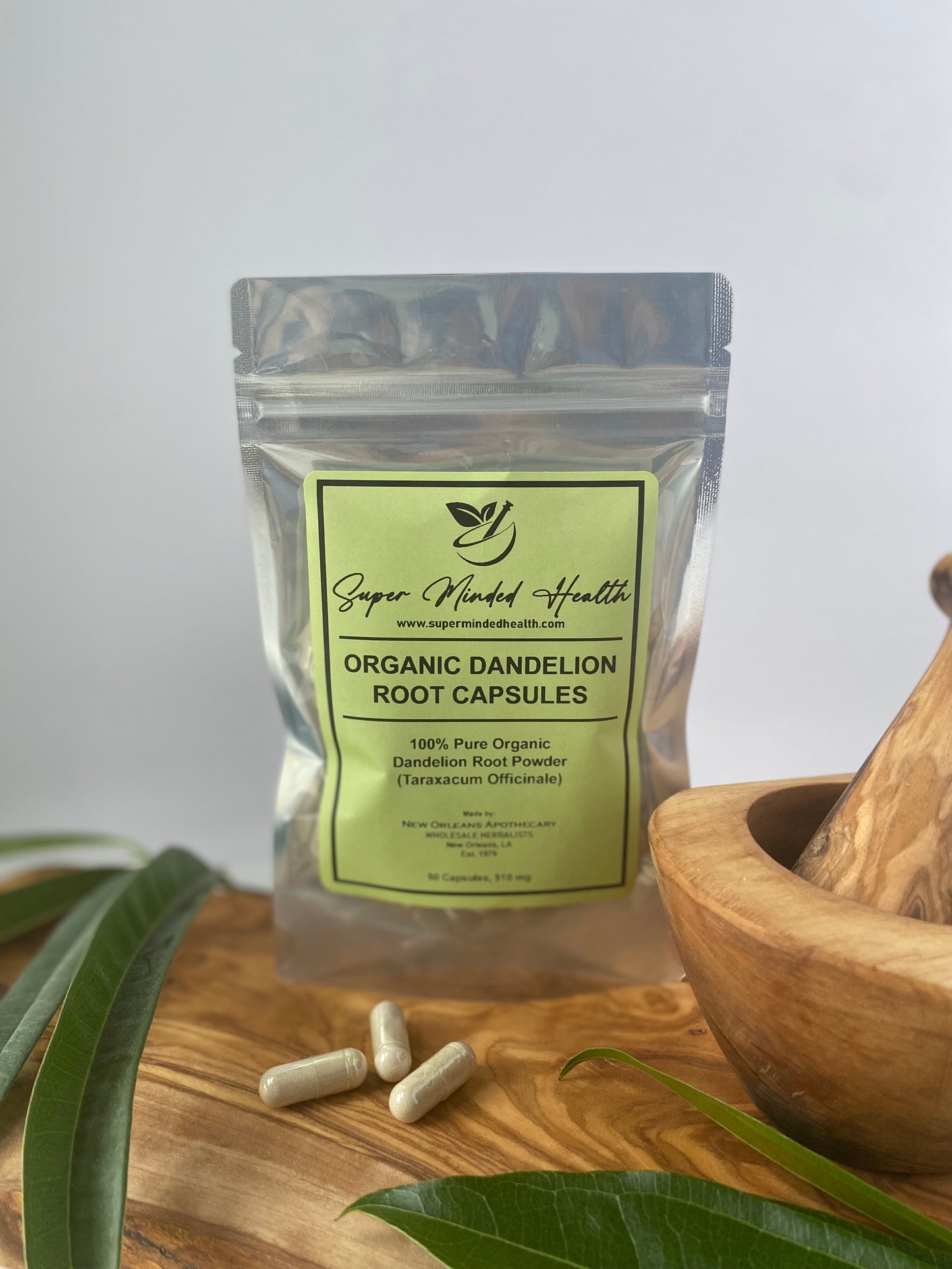 Dandelion Root Capsules | Organic | Taraxacum Officinale | 510mg | Bitters