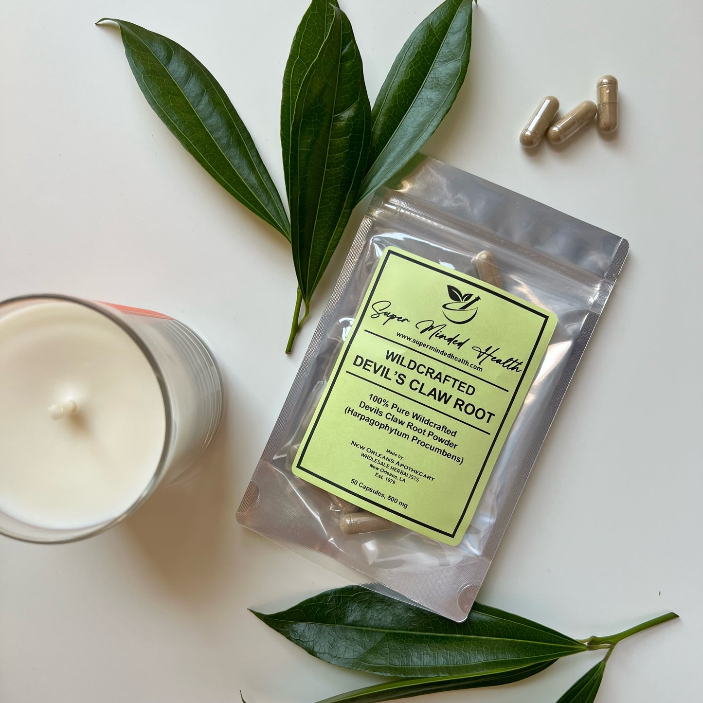 Devil's Claw Root Capsules | Wildcrafted | 500mg | Analgesic