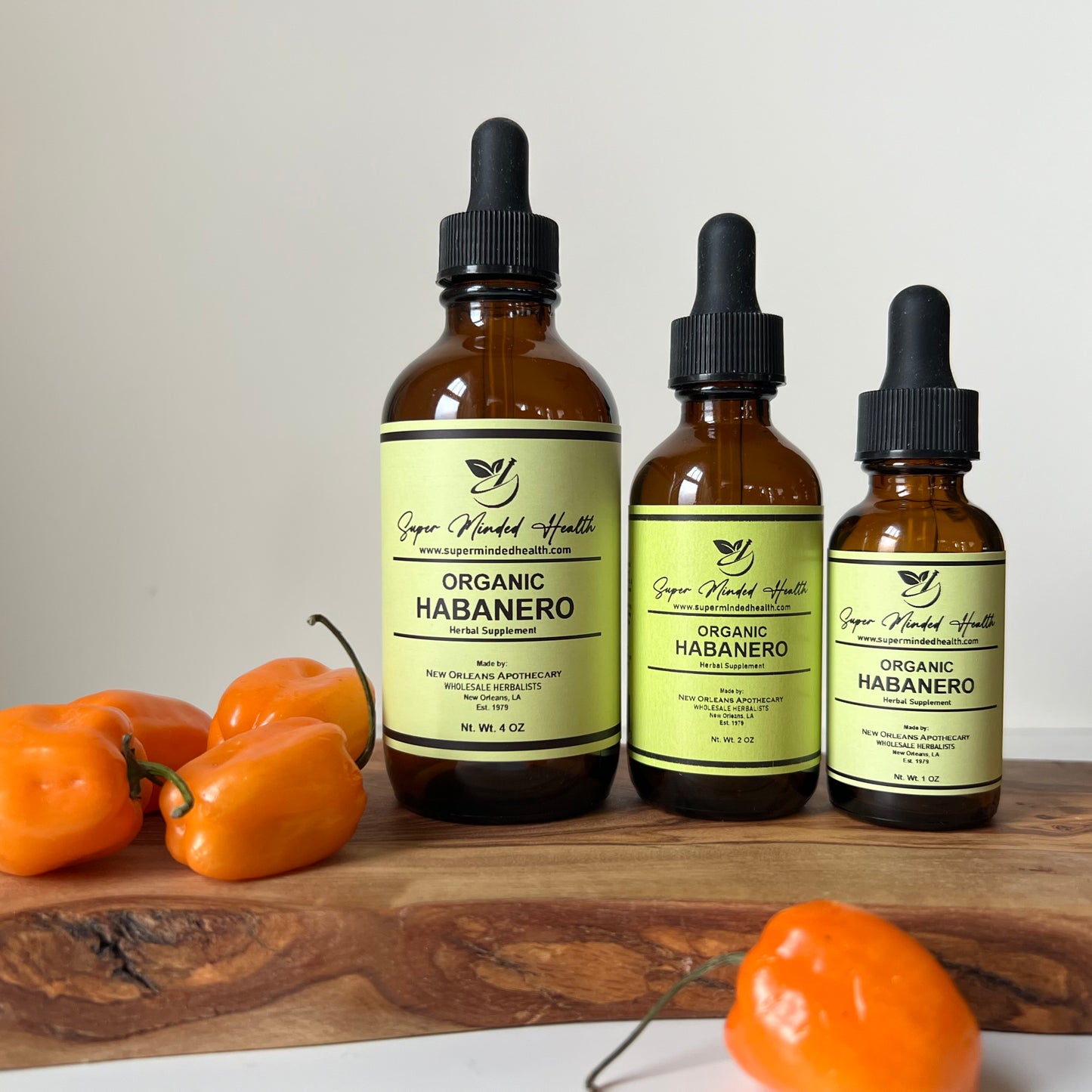 Habanero Tincture 330,000 HU | Organic Habanero Peppers | Capsicum Chinense