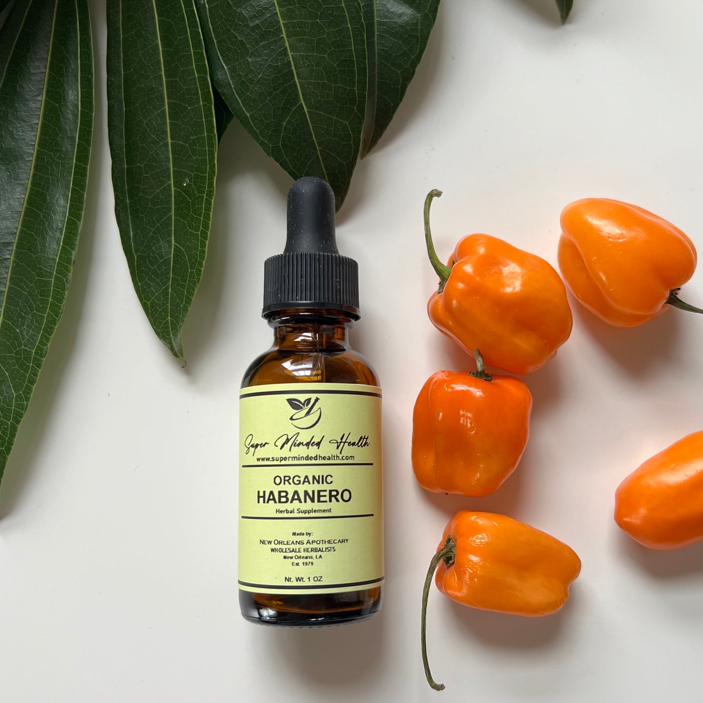 Habanero Tincture 330,000 HU | Organic Habanero Peppers | Capsicum Chinense