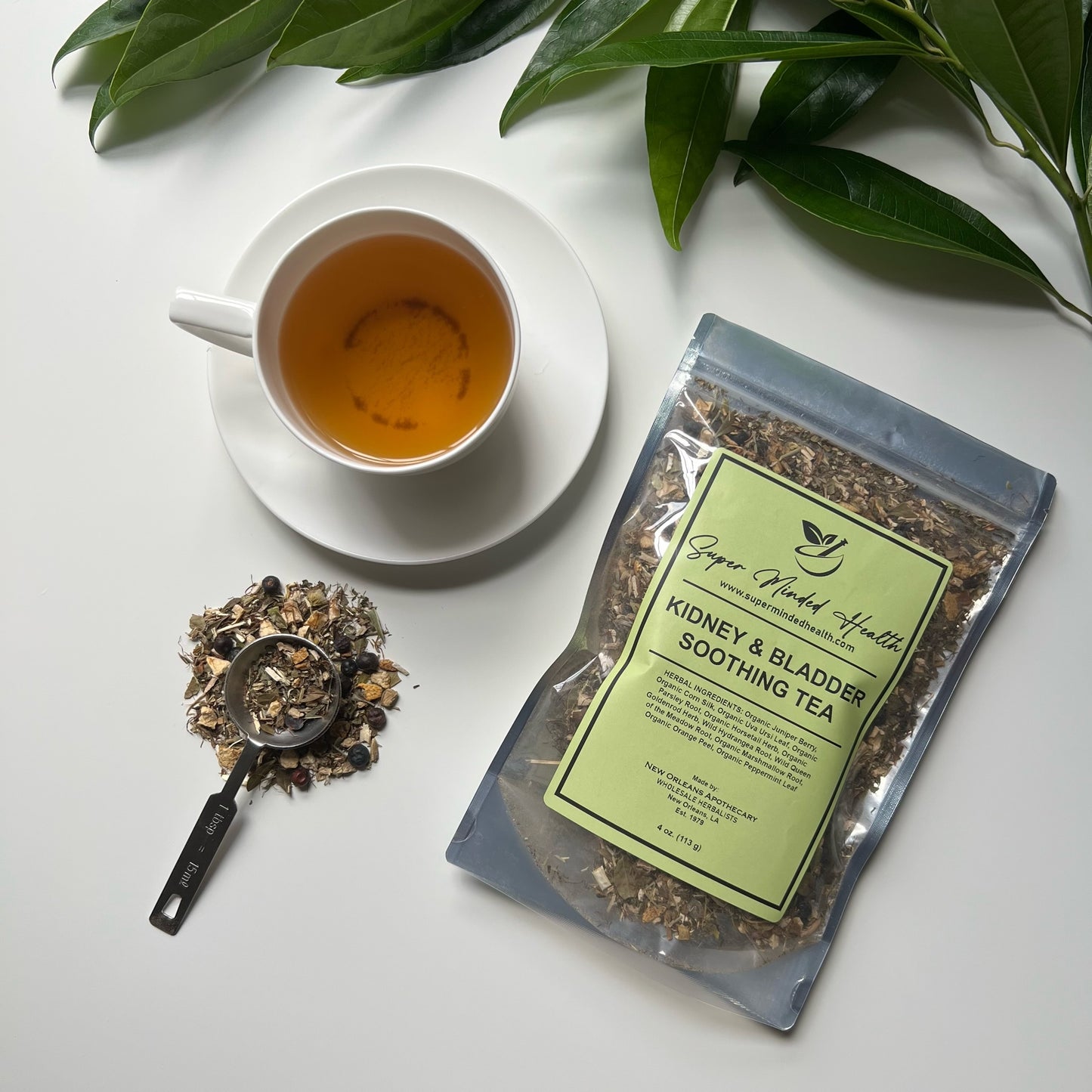 Organic Kidney Bladder Tea (32 Servings) Loose Herbal Detox Support Urinary Health Incontinence Bed Wetting