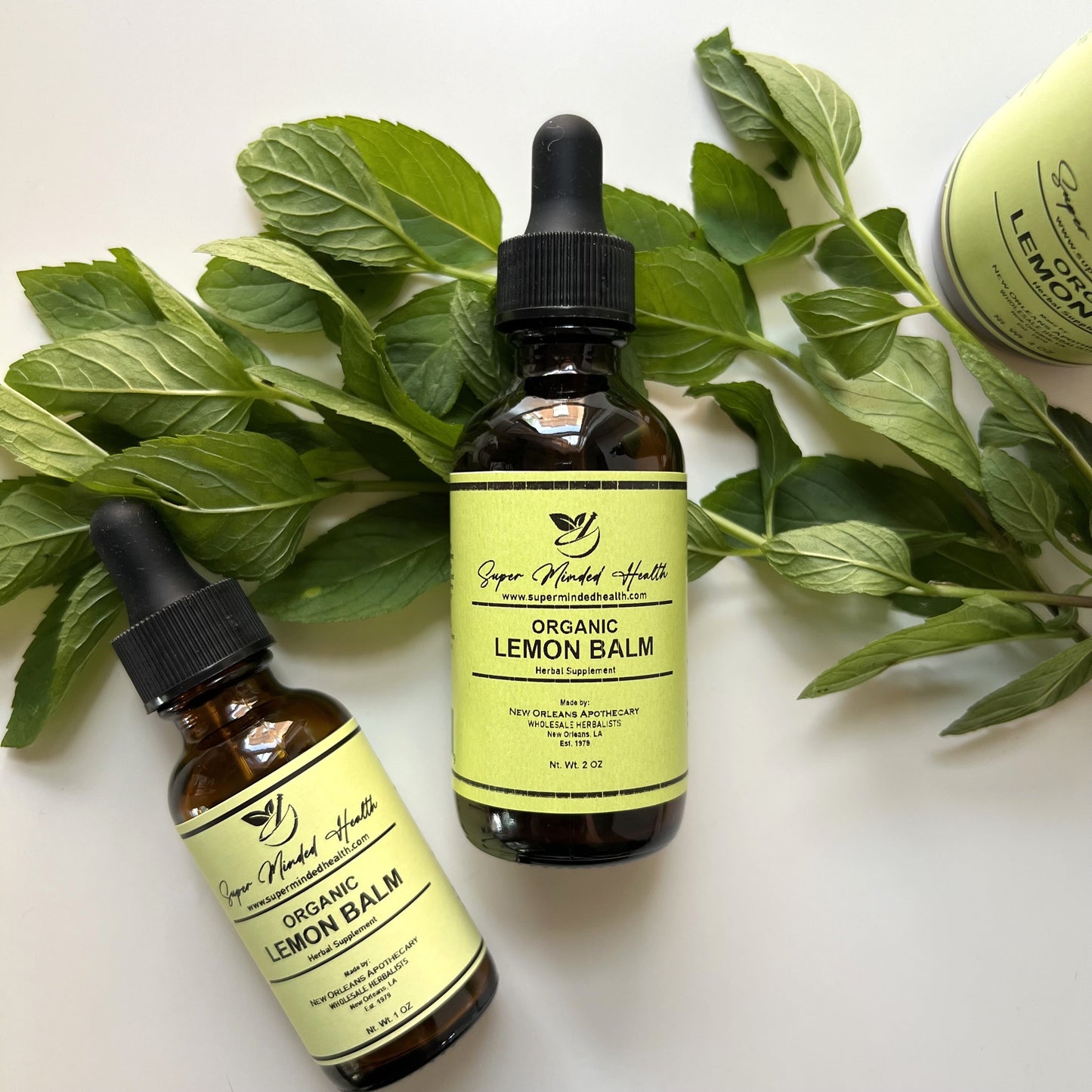 Lemon Balm Tincture | Organic Melissa Officinalis | Nervine