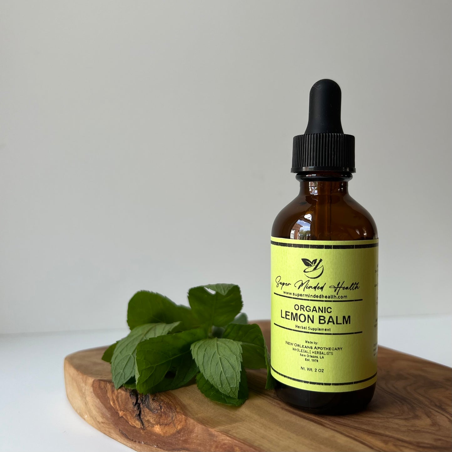 Lemon Balm Tincture | Organic Melissa Officinalis | Nervine
