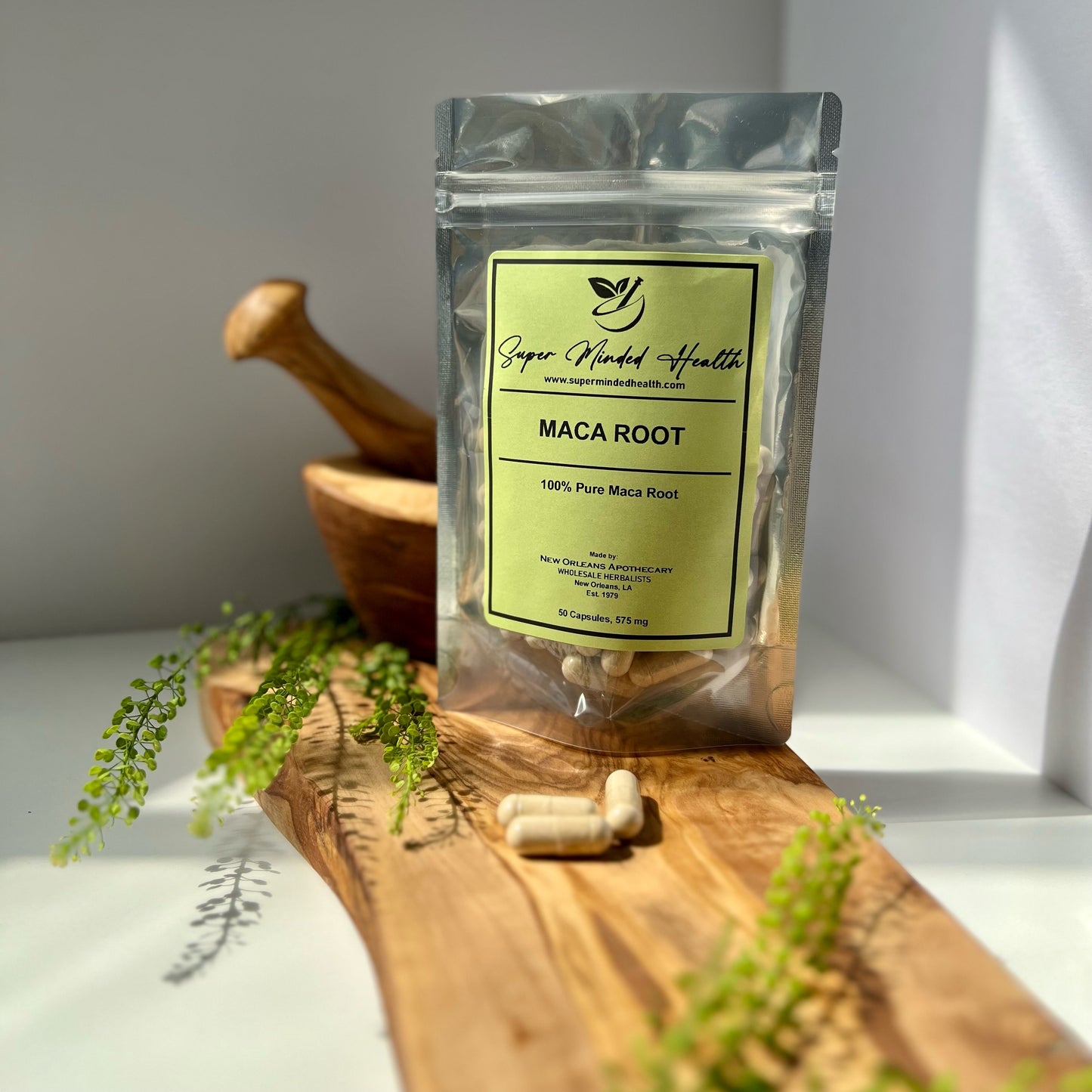 Maca Root Capsules | Lepidum Mayenil | Adaptogen | 575 mg