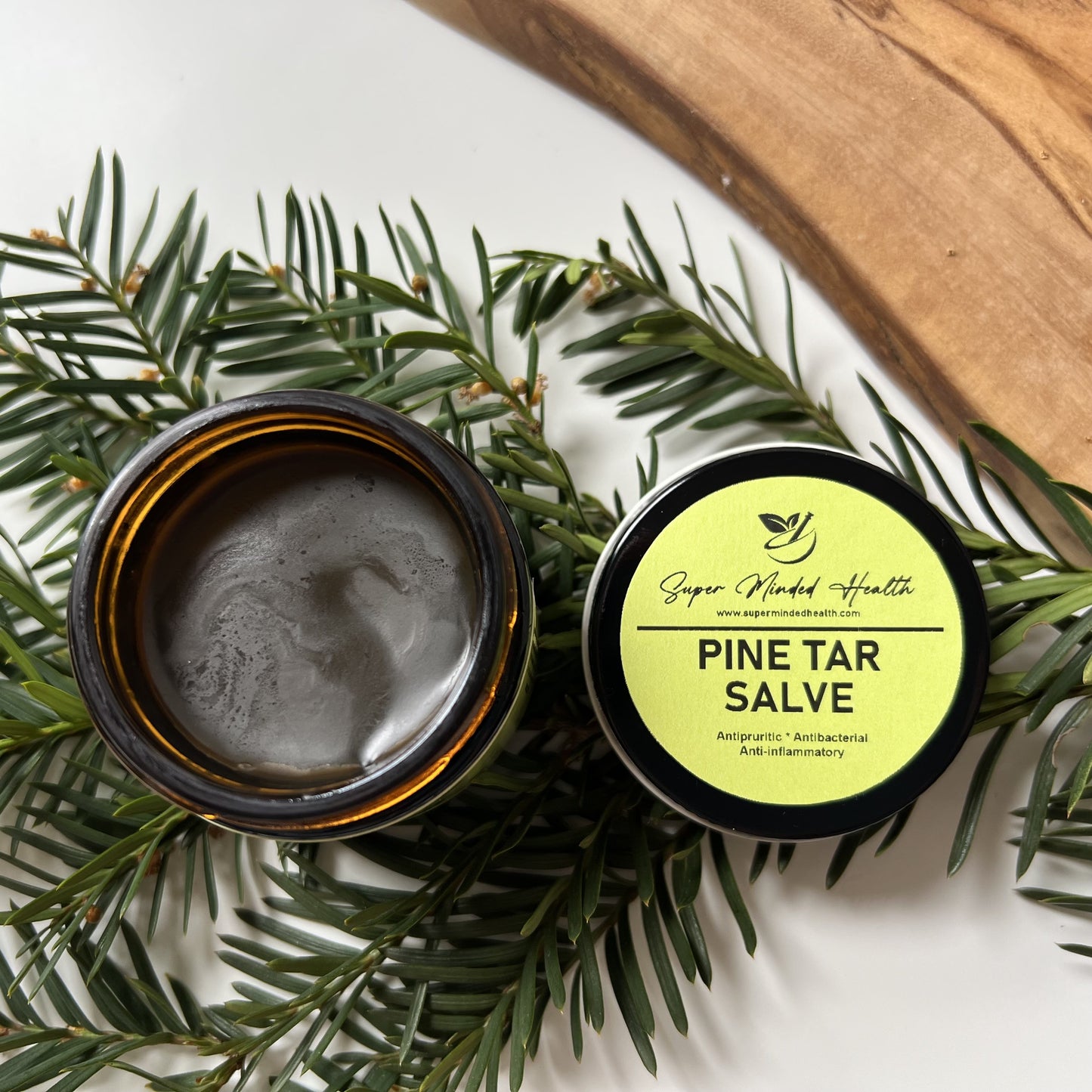 Pine Tar Salve | Skin Rash | Psoriasis | Eczema | Itchy Skin | All Natural Herbal Salve