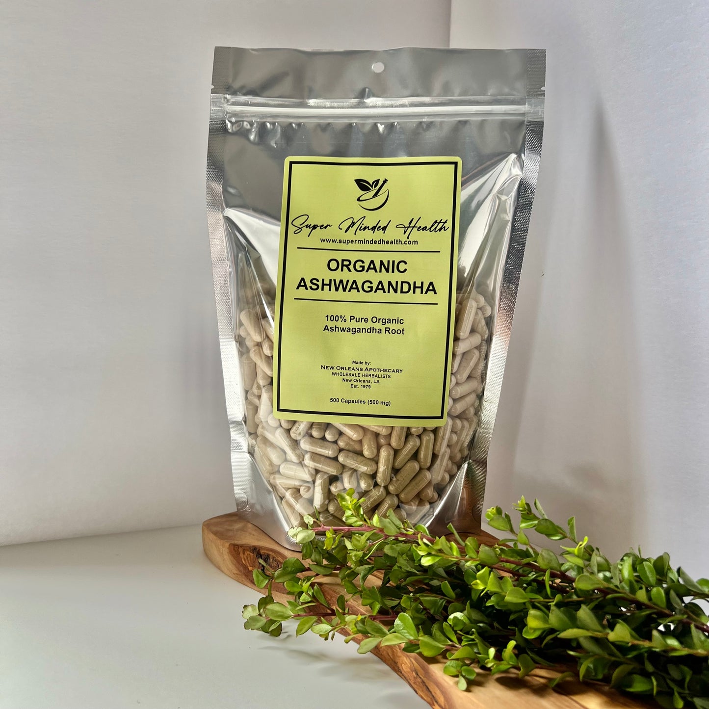 Ashwagandha Capsules | Organic | Withania Somnifera | 520mg | Adaptogen