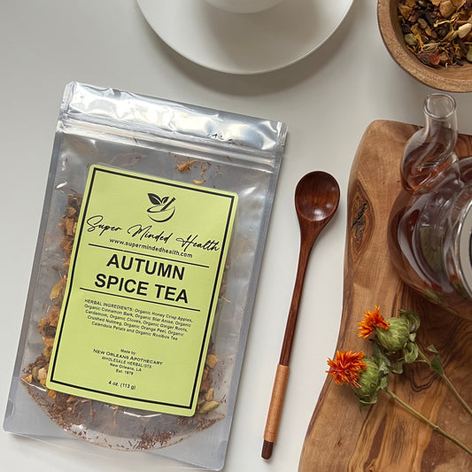Autumn Spice Tea (32 Servings) Loose Organic Herbal Rooibos Tea Soothing Warmth