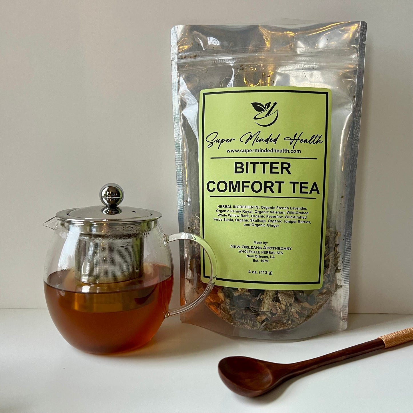 Bitter Comfort Tea (32 Servings) Loose Organic Herbal Tea For Aches and Pain