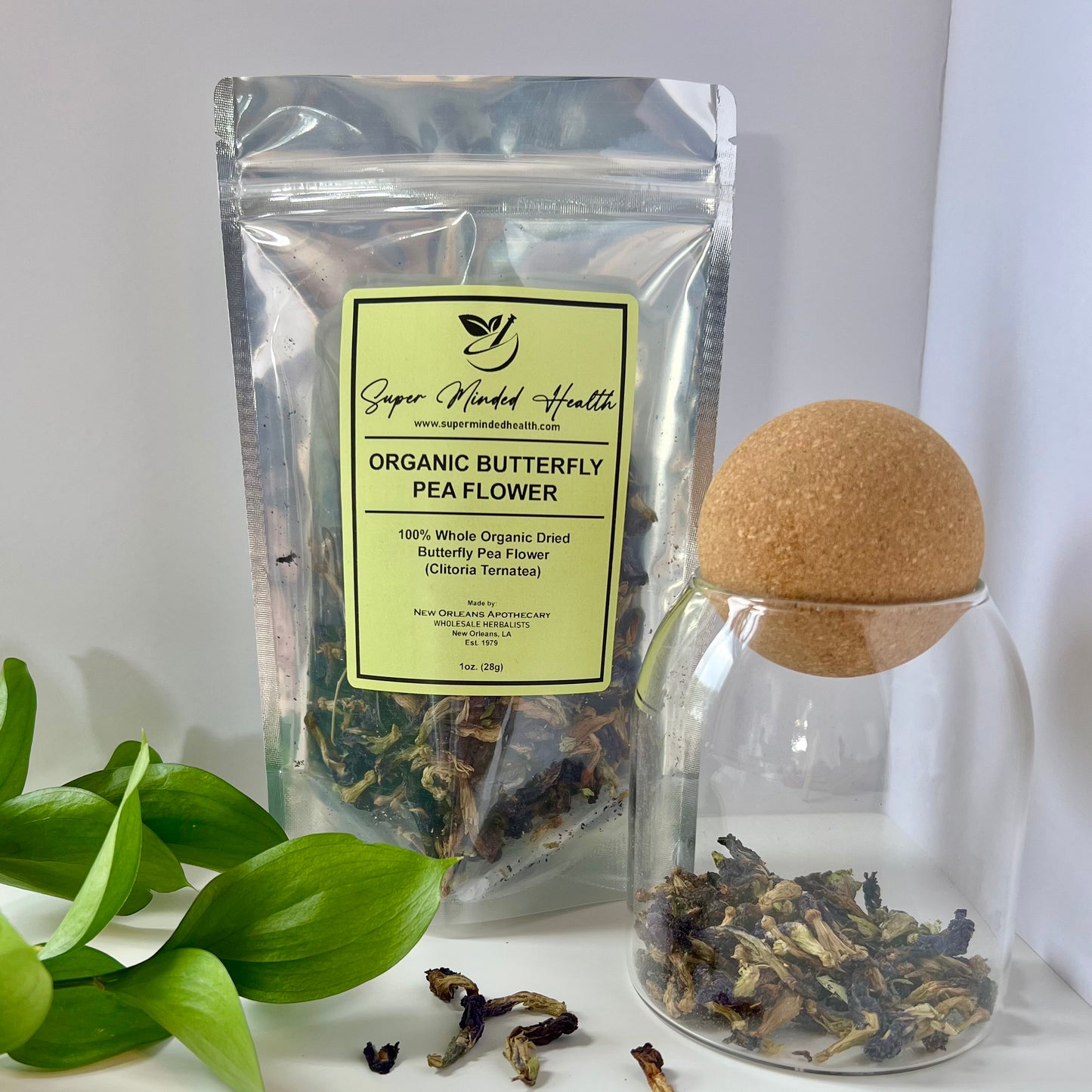 Butterfly Pea Flower | C/S Organic Whole Dried | Clitoria Ternatea