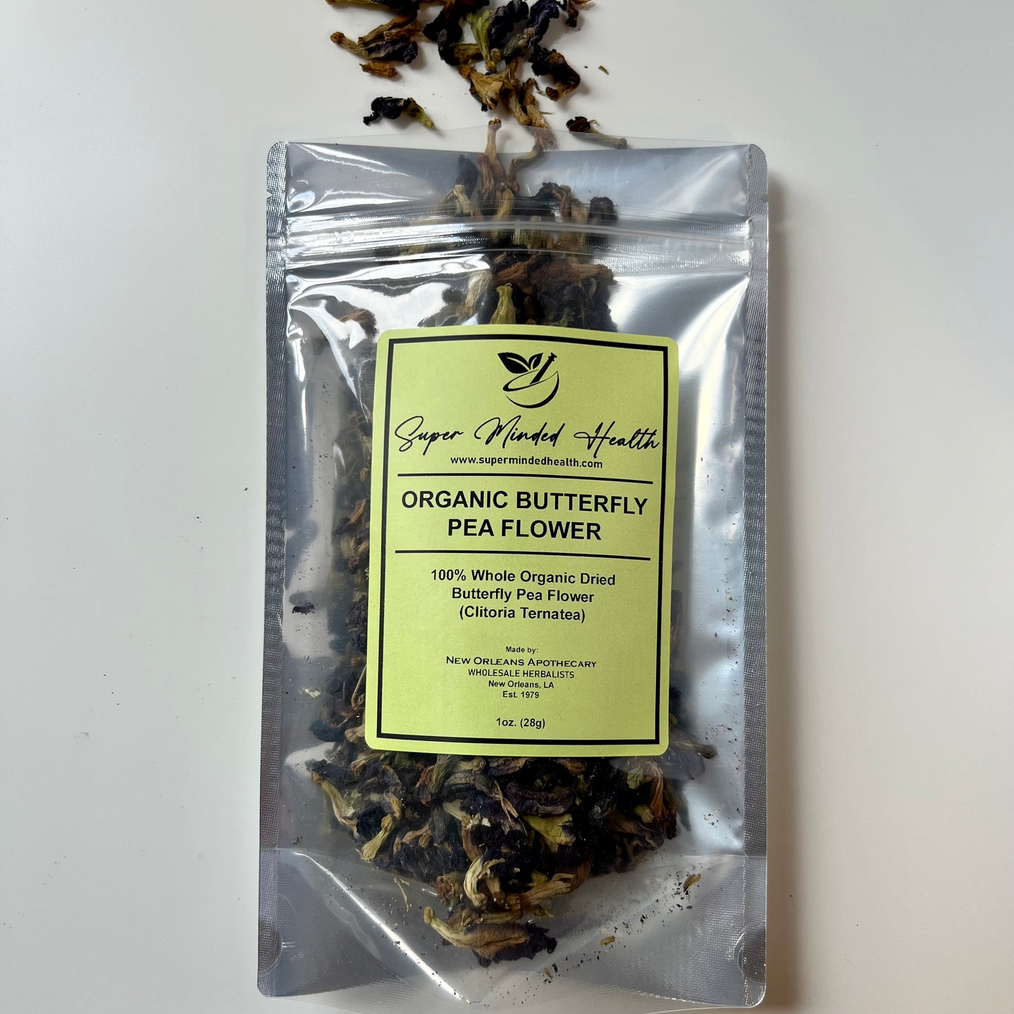 Butterfly Pea Flower | C/S Organic Whole Dried | Clitoria Ternatea