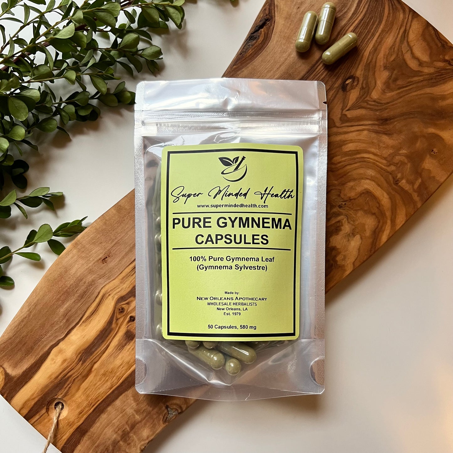 Gymnema Leaf Powder Capsules | Gymnema Sylvestre | 580mg Destroyer of Sugar
