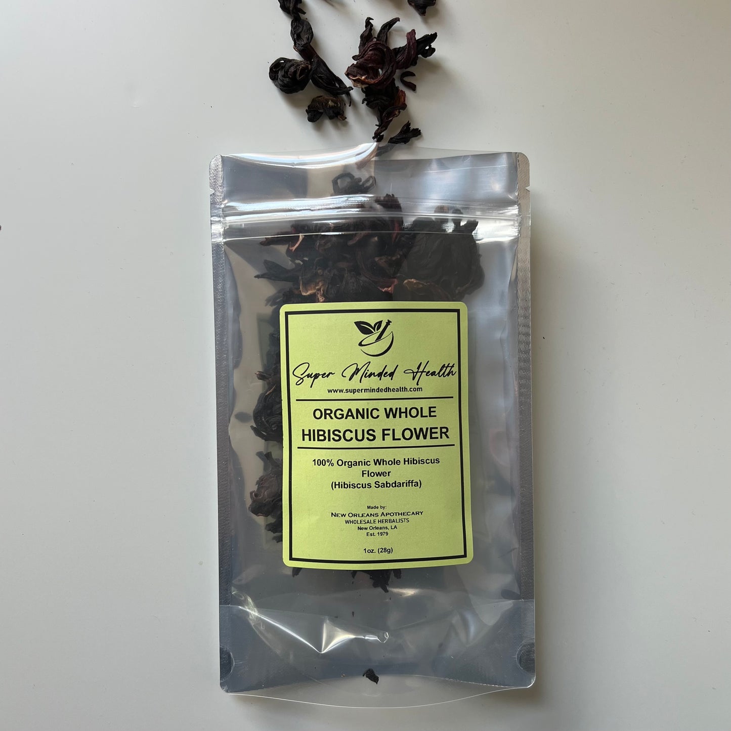 Hibiscus Flowers | C/S Organic Whole Dried | Hibiscus Sabdariffa