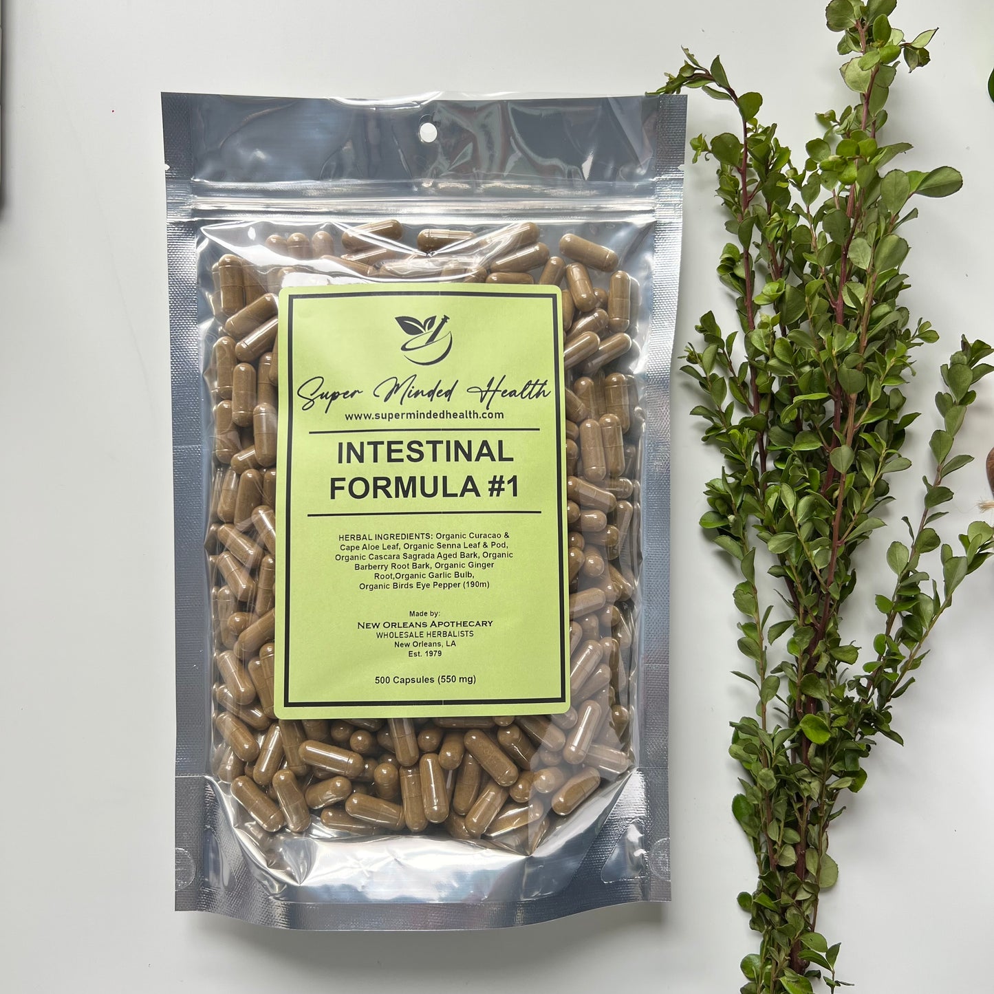 Intestinal Formula 1 Colon Cleanse Super Flush All Organic Detox Weight Loss