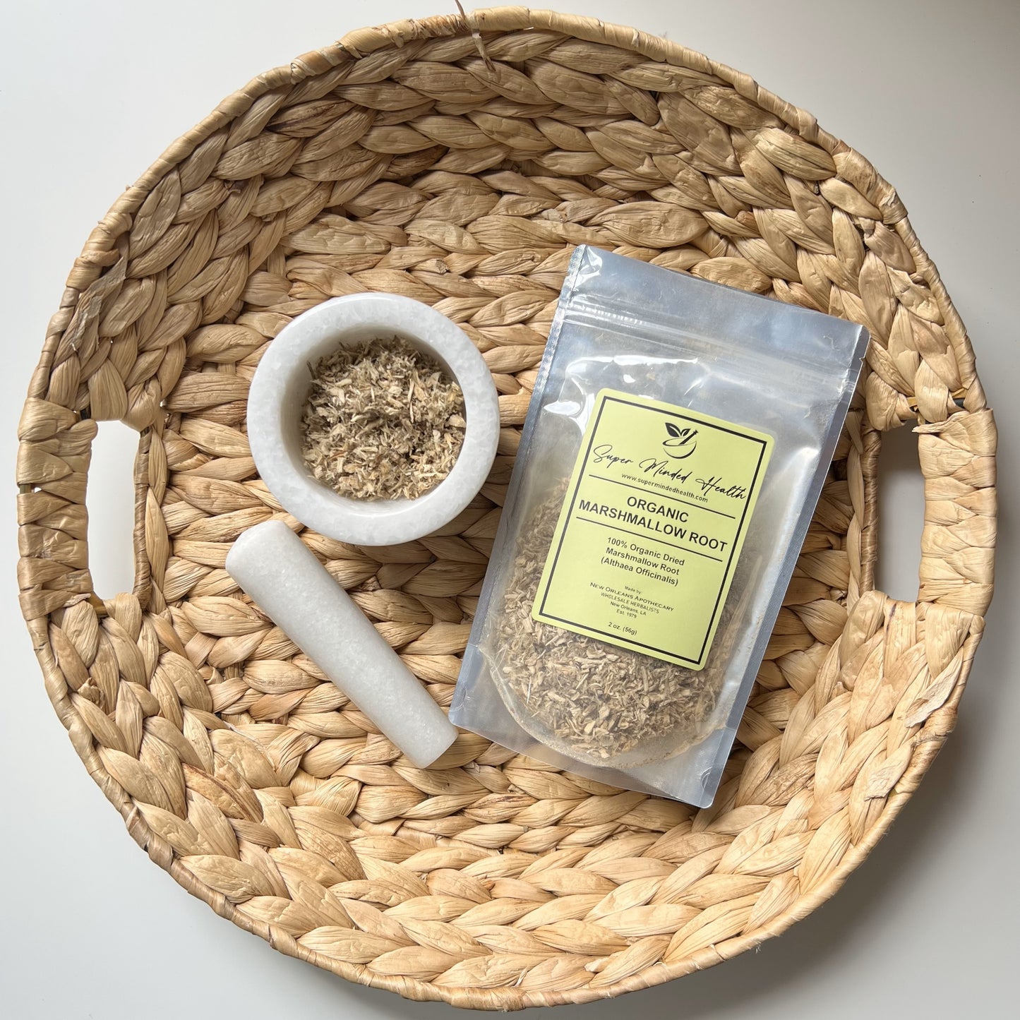 Marshmallow Root | C/S Organic Dried Cut and Sifted | Althaea Officinalis | Demulcent
