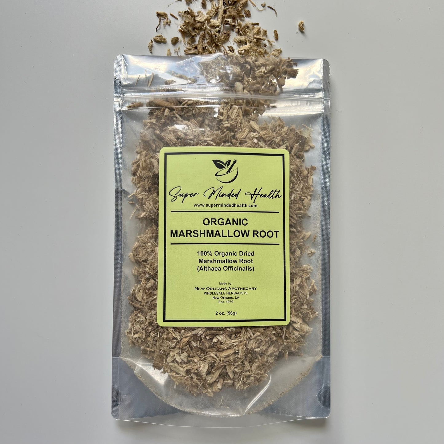 Marshmallow Root | C/S Organic Dried Cut and Sifted | Althaea Officinalis | Demulcent