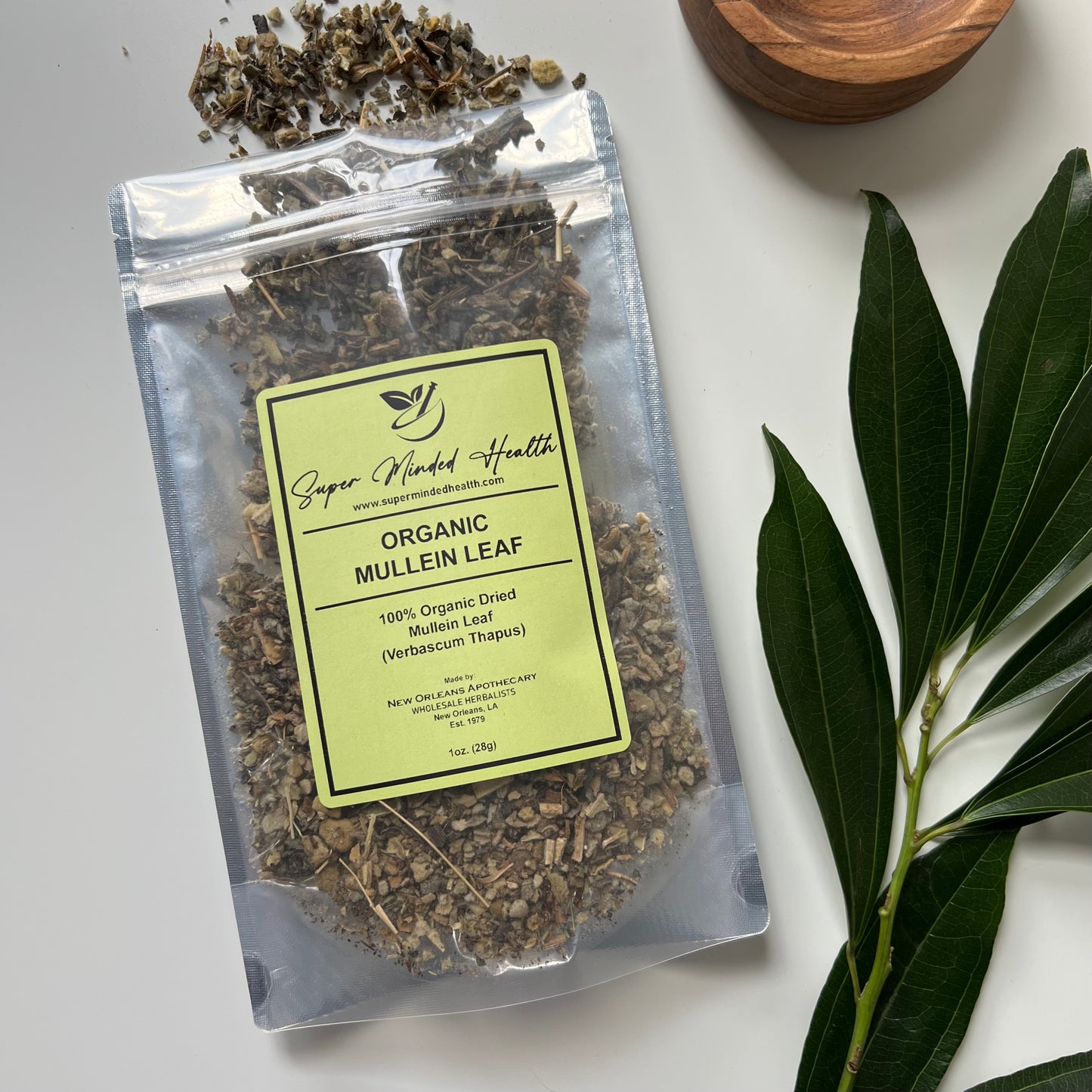 Mullein Leaf | C/S Organic Dried Cut and Sifted Verbascum Thapus | Expectorant