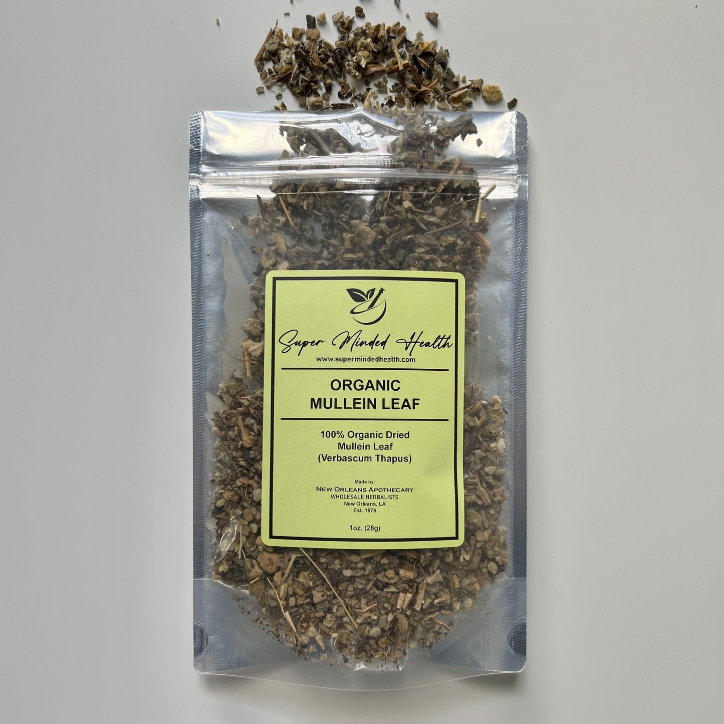 Mullein Leaf | C/S Organic Dried Cut and Sifted Verbascum Thapus | Expectorant
