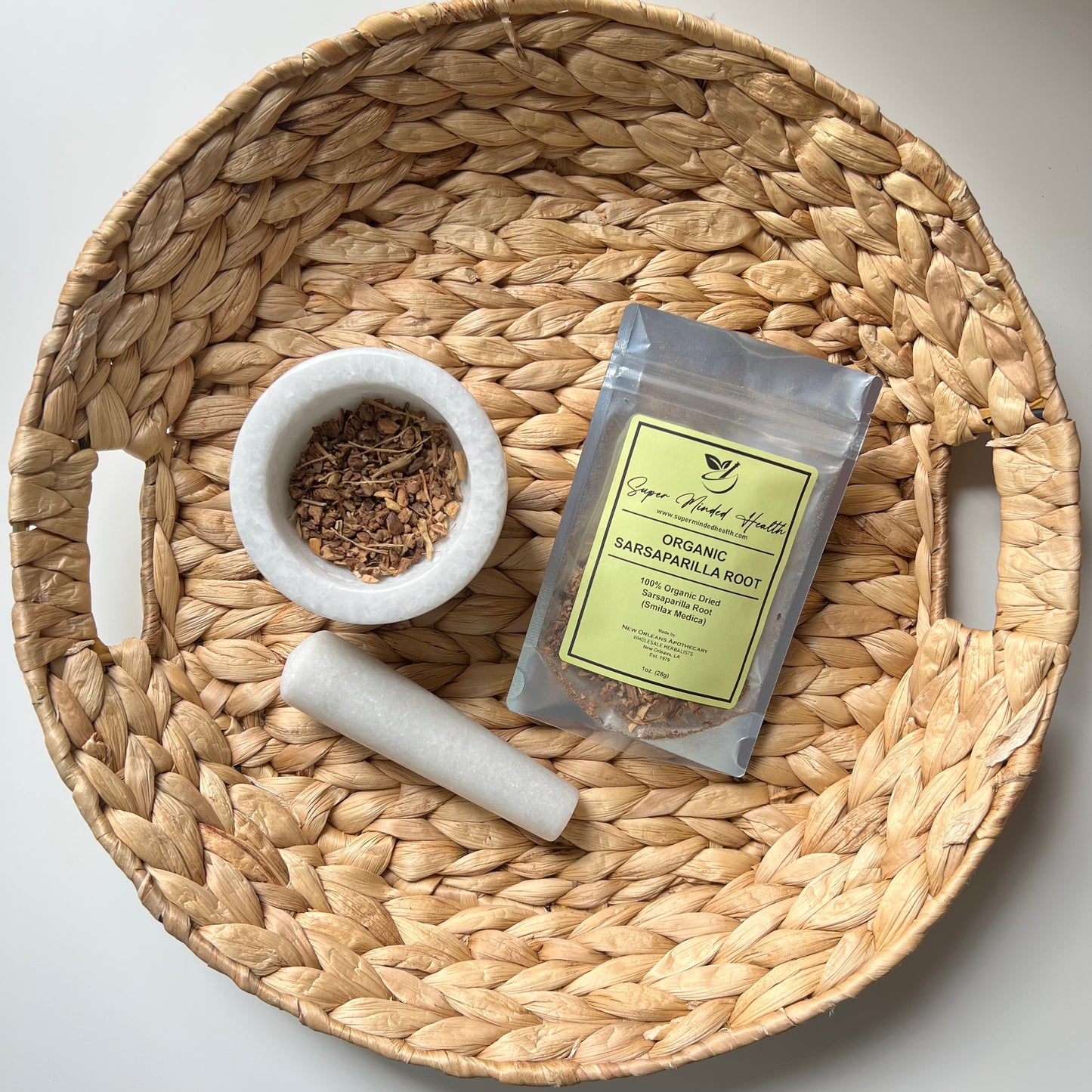 Sarsaparilla Root | C/S Organic Dried Cut and Sifted | Smilax Medica