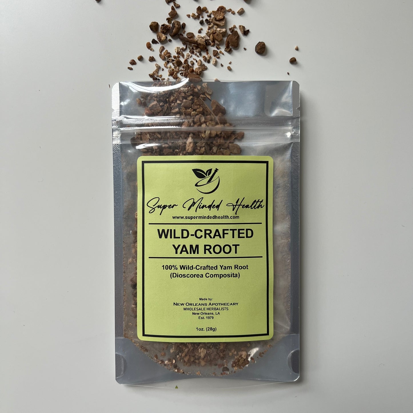 Wild Yam Roots | C/S Wild Crafted Dried Cut And Sifted | Dioscorea Composita