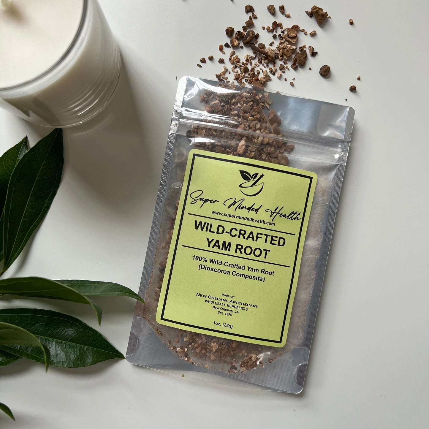 Wild Yam Roots | C/S Wild Crafted Dried Cut And Sifted | Dioscorea Composita