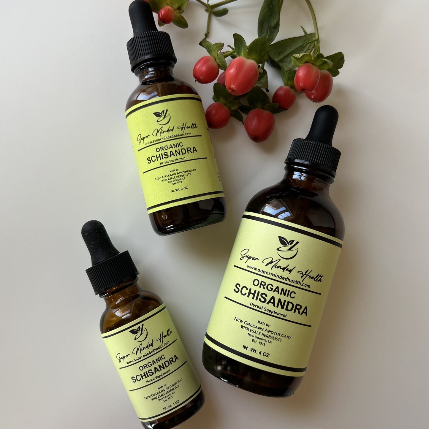 Schisandra Tincture | Schisandra Chinensis | Wu Wei Zi | Anti-Aging | Organic | Adaptogen