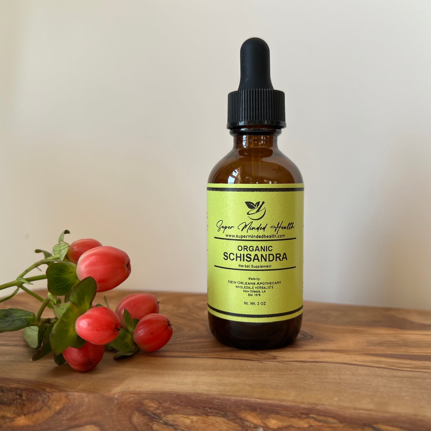 Schisandra Tincture | Schisandra Chinensis | Wu Wei Zi | Anti-Aging | Organic | Adaptogen