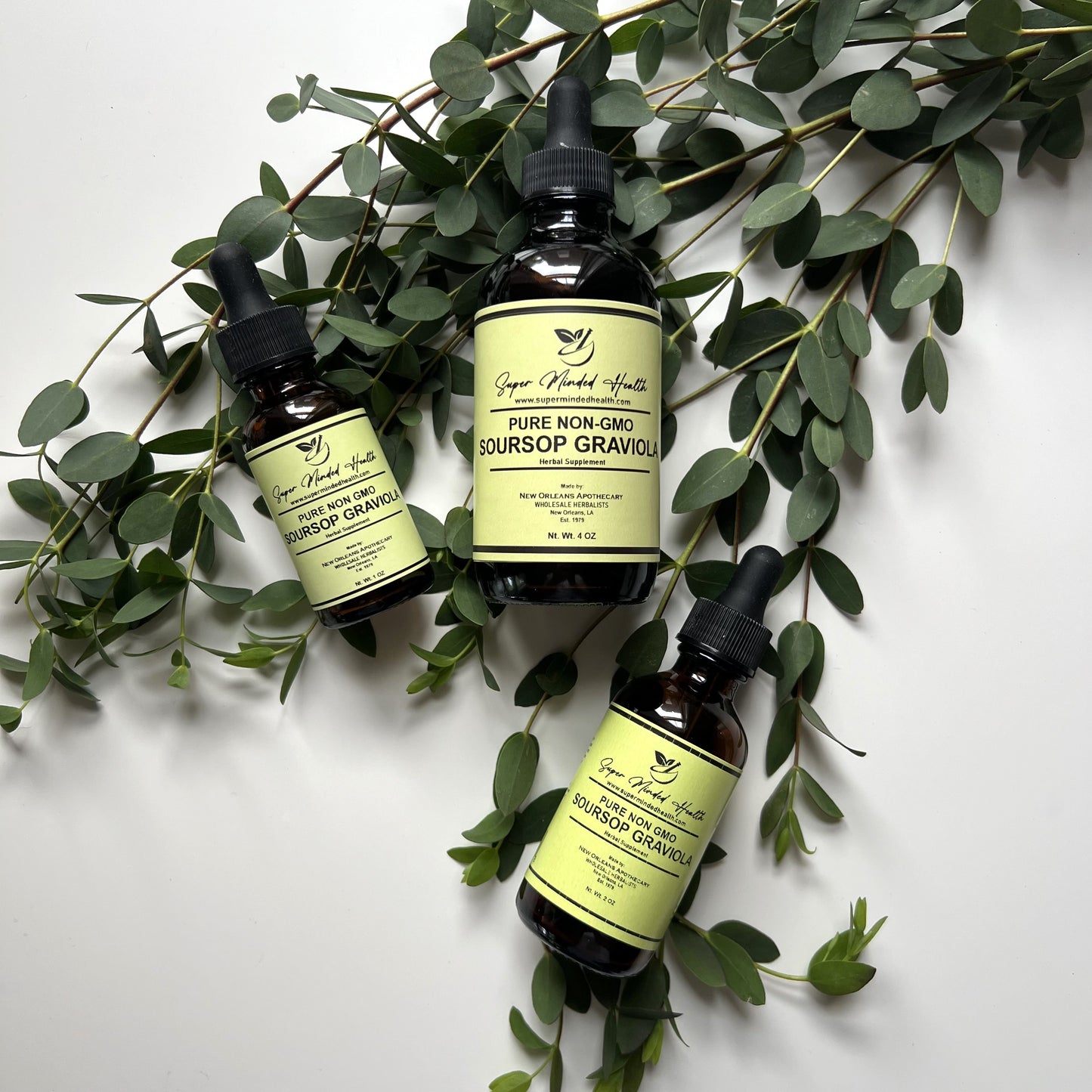 Soursop Graviola Leaf Tincture | Guanabana Paw-Paw | Annona Muricata | Non-Gmo