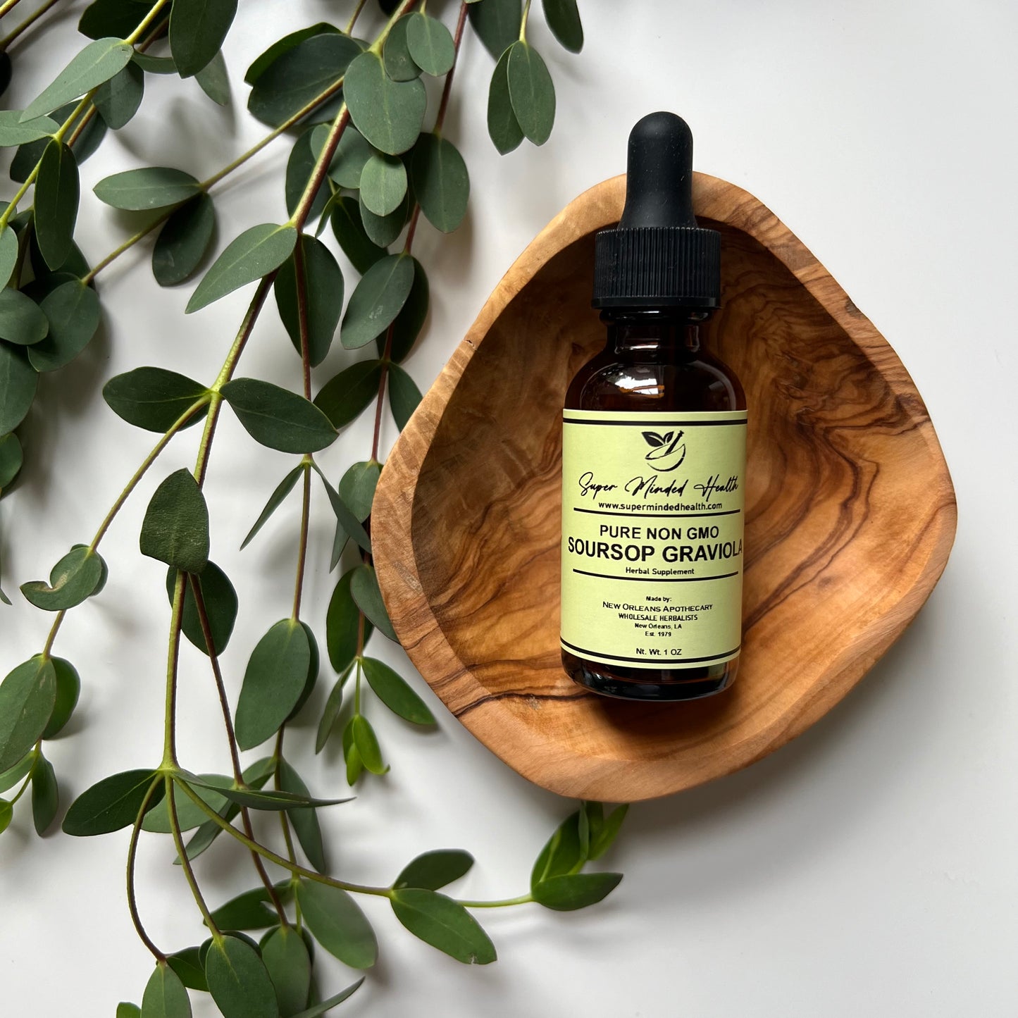 Soursop Graviola Leaf Tincture | Guanabana Paw-Paw | Annona Muricata | Non-Gmo