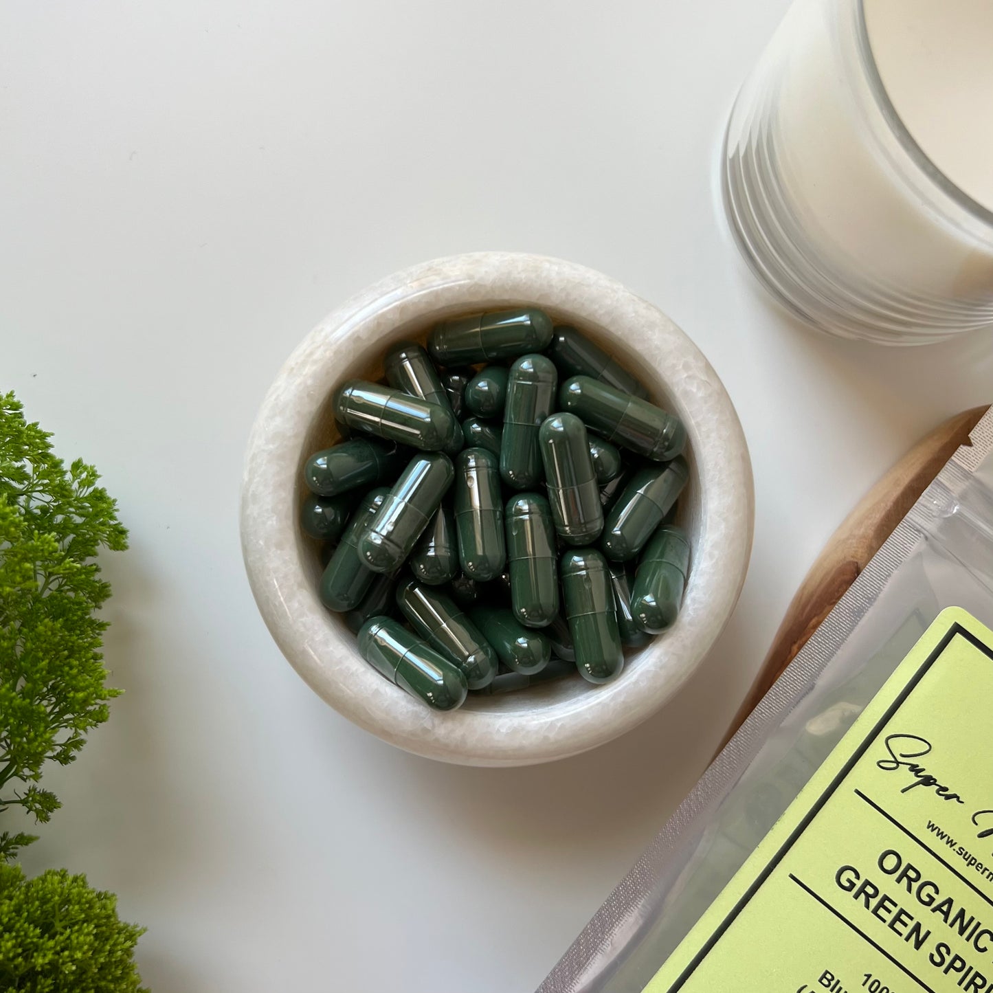 Blue Green Spirulina Capsules | Organic | Arthrospira Platensis | 600mg