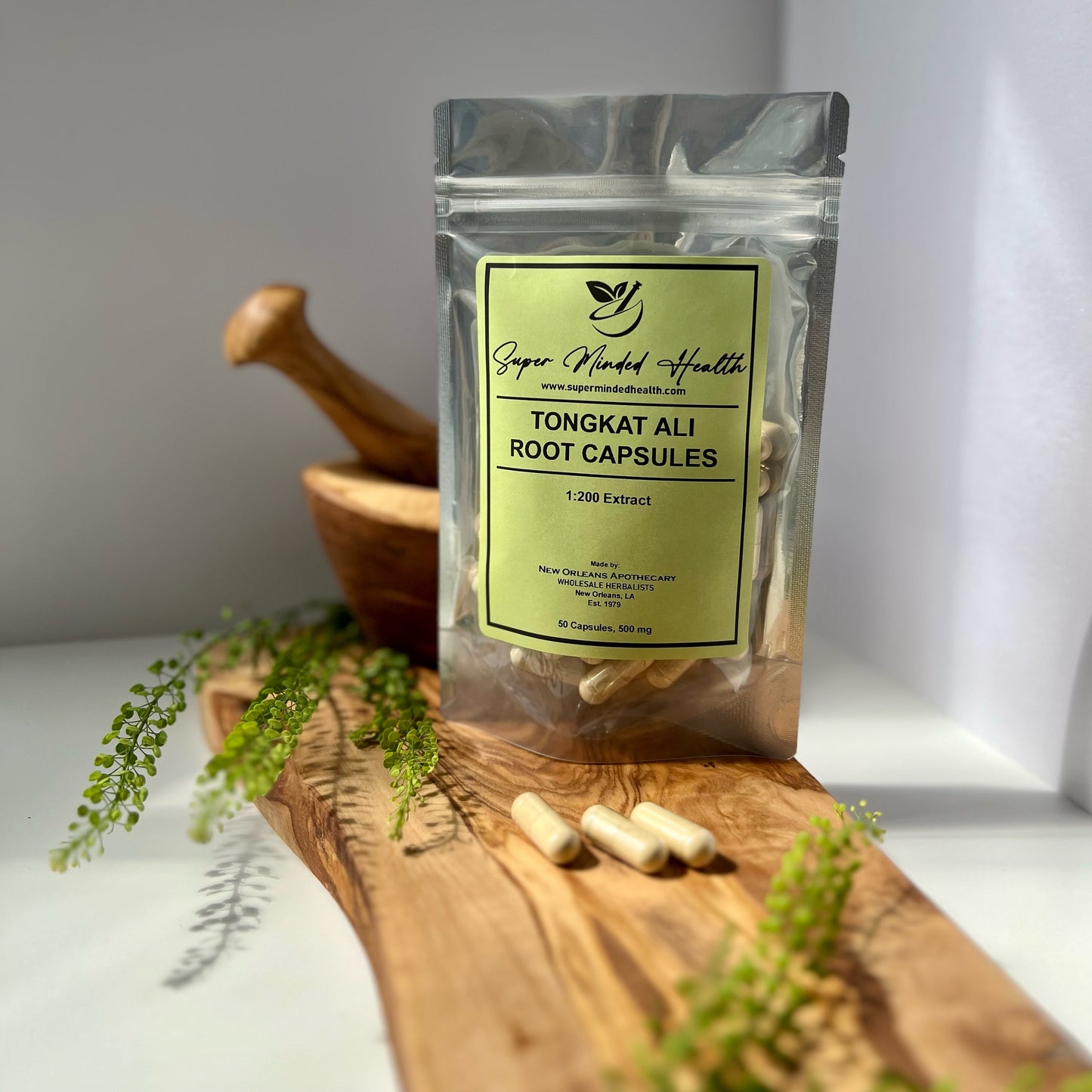 Tongkat Ali Capsules| 200:1 Root Extract | Pasak Bumi Longjack | 500mg