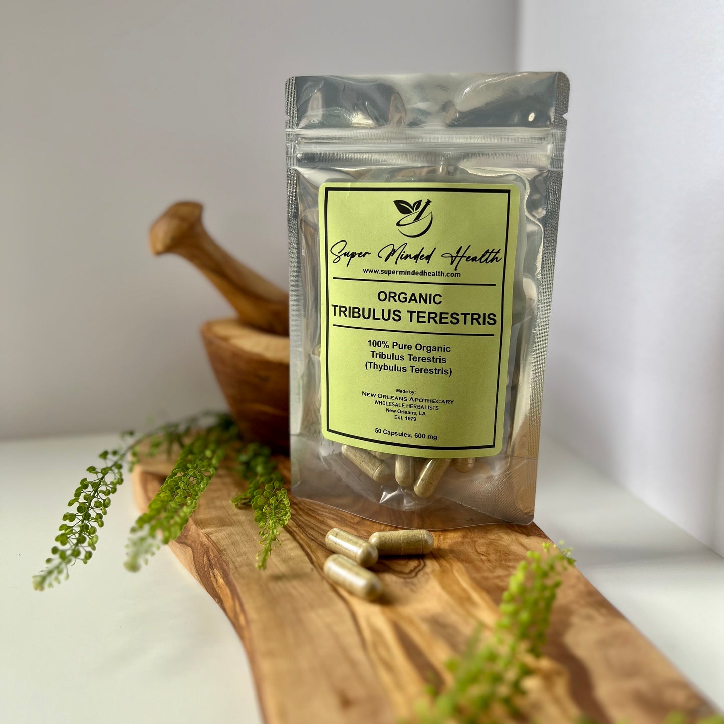Tribulus Terrestris Capsules | Organic | 600mg | Enhance Libido Health
