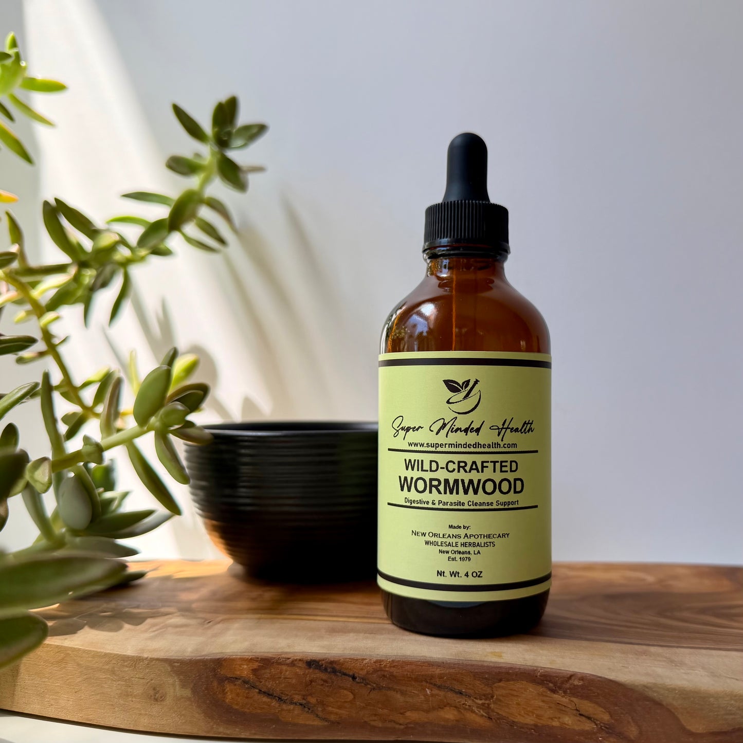 Wormwood Tincture | Wild-Crafted Artemisia Absinthium | Digestive and Parasite Cleanse