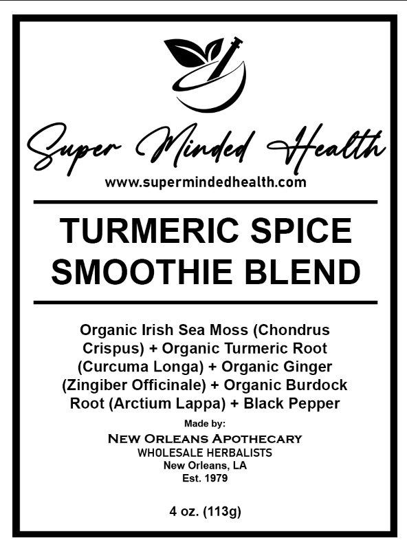 Turmeric Spice Smoothie Blend | Organic Sea Moss Turmeric Ginger
