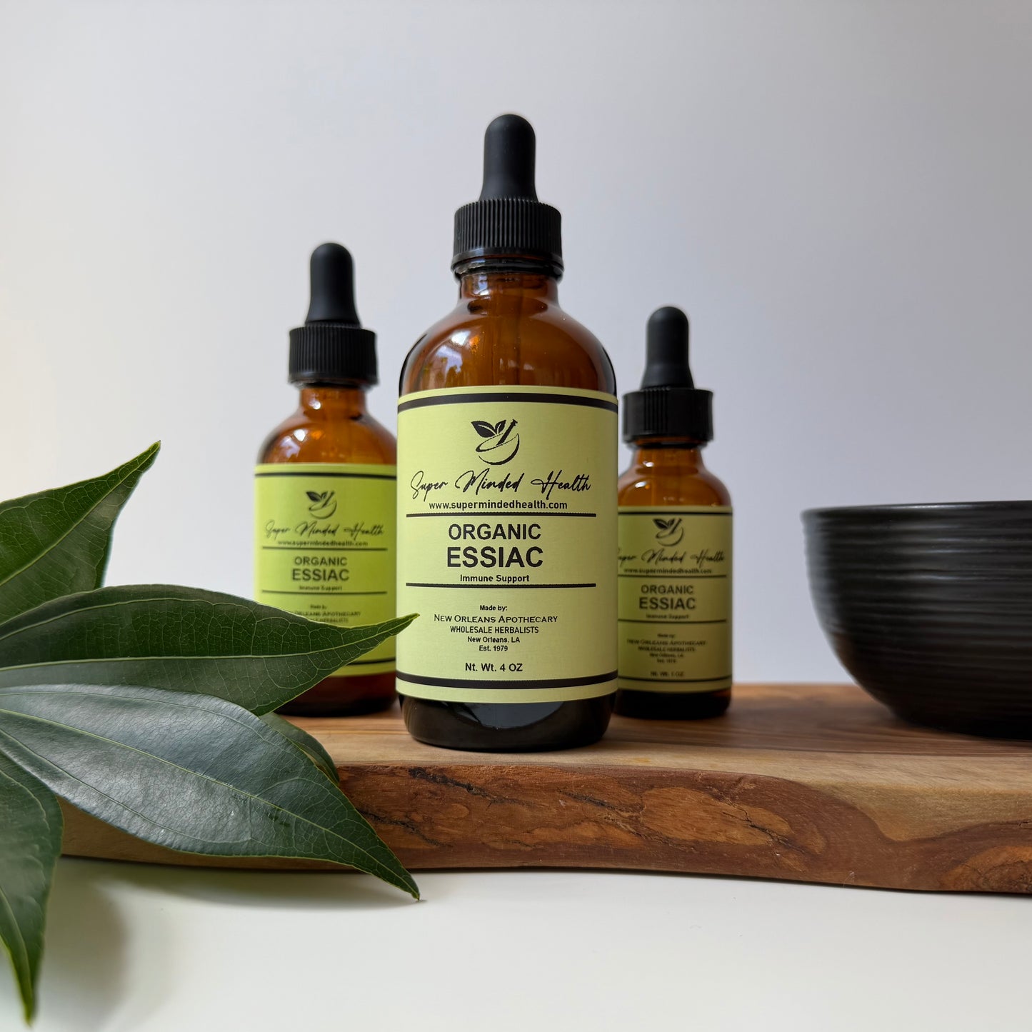 Essiac Herbal Tincture | Organic Traditional 4-Herb Blend | Detox, Immune & Whole-Body Wellness Support