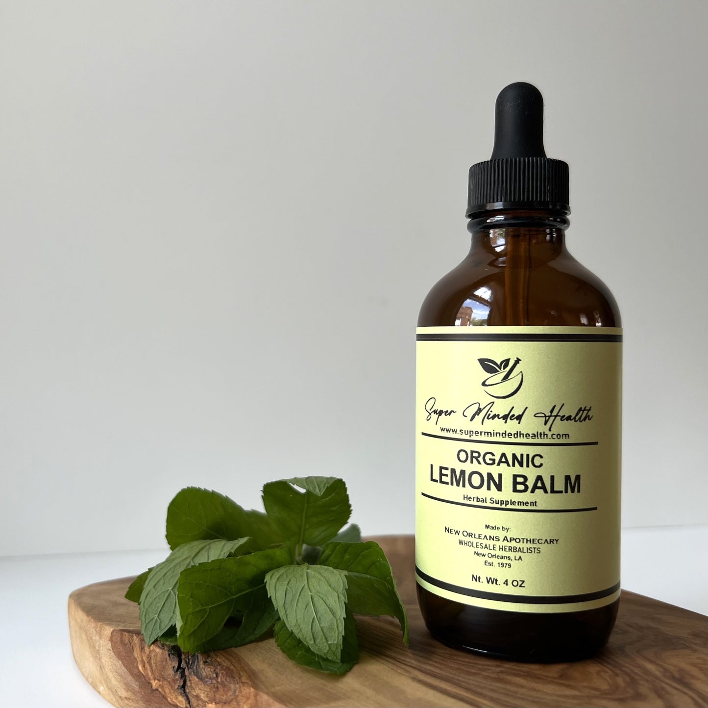 Lemon Balm Tincture | Organic Melissa Officinalis | Nervine