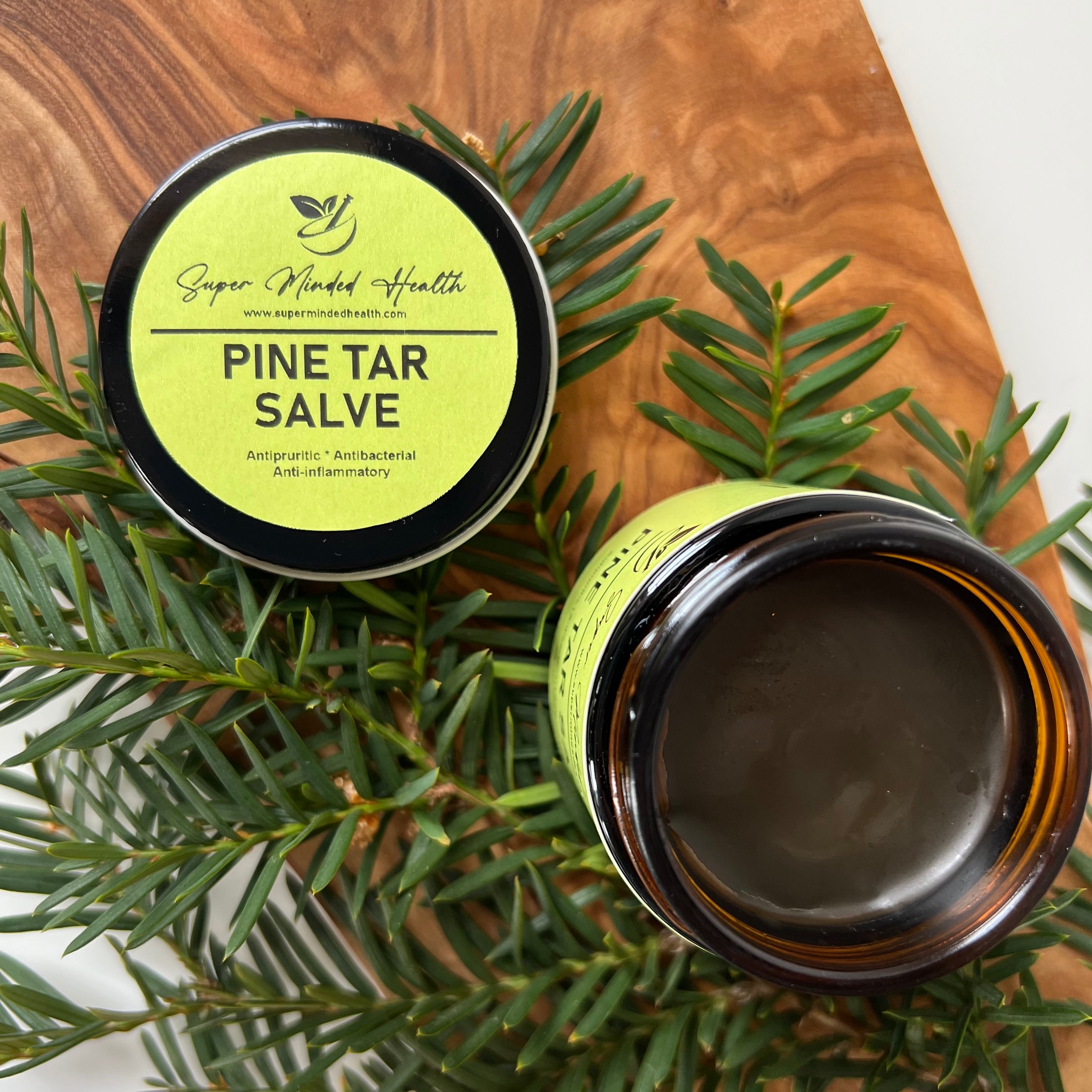 Pine Tar Salve | Skin Rash | Psoriasis | Eczema | Itchy Skin | All Nat ...