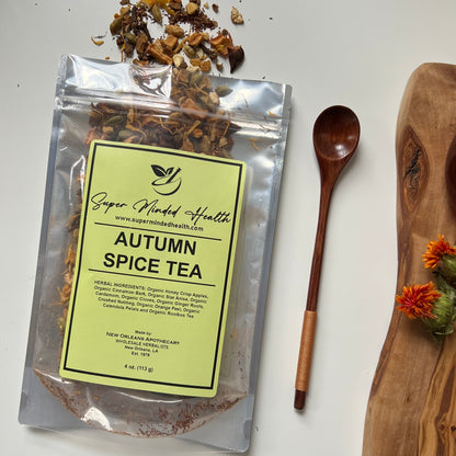Autumn Spice Tea (32 Servings) Loose Organic Herbal Rooibos Tea Soothing Warmth