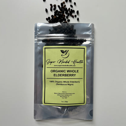 Elderberry 100% Pure Organic Dried (Sambucus Nigra)