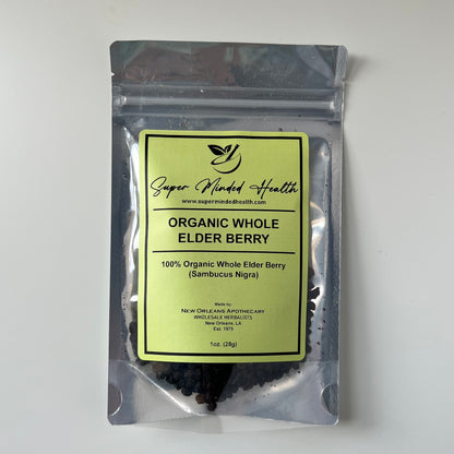 Elderberry 100% Pure Organic Dried (Sambucus Nigra)
